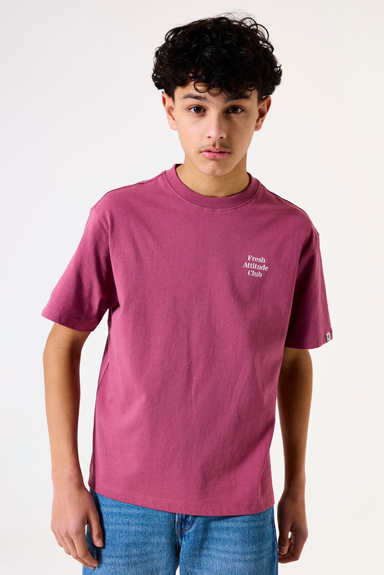 Image of Garcia T-Shirt mit Schriftzug