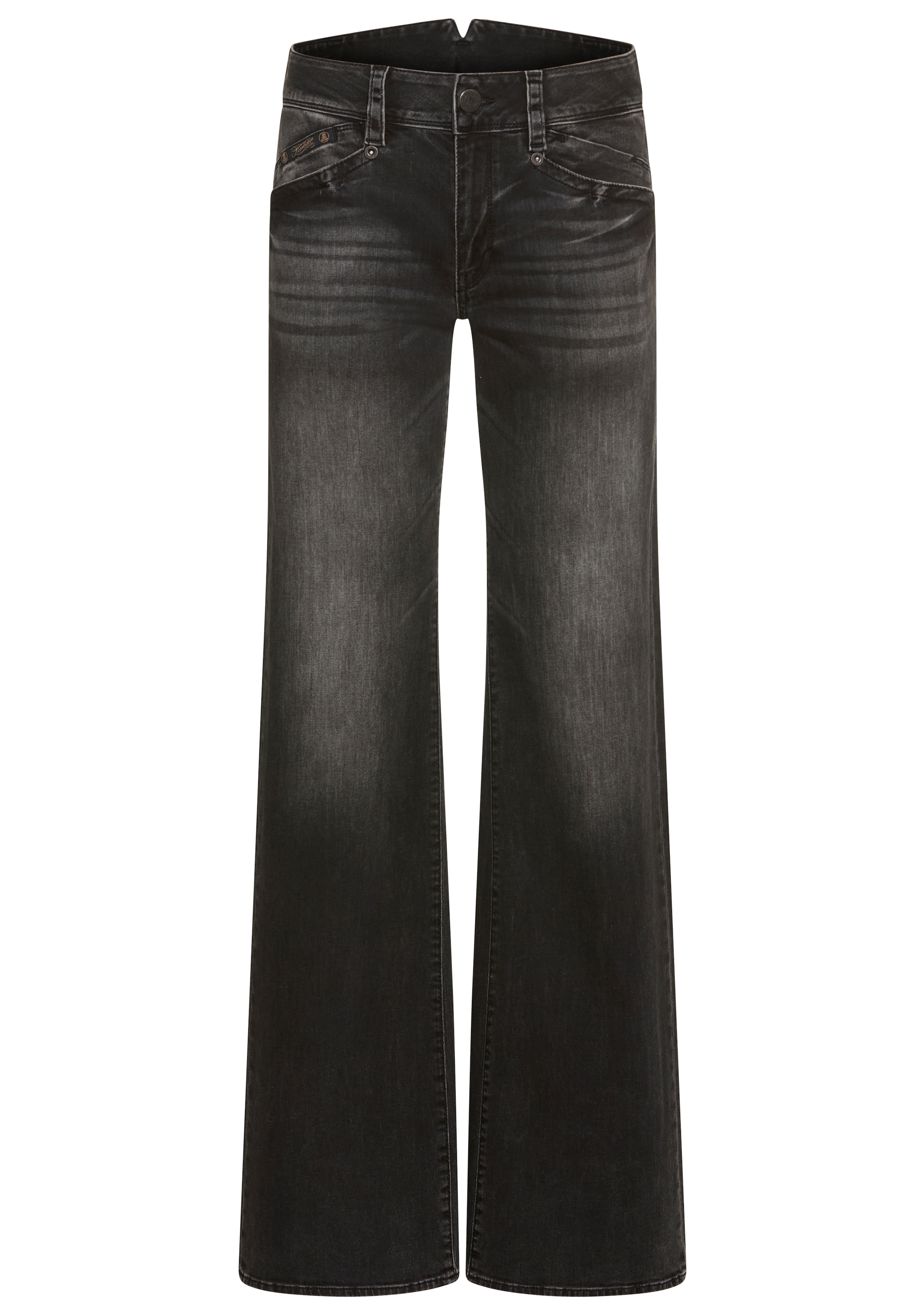 Herrlicher Straight-Jeans »Prime New Recycled Denim Black Light«, mit hohem Bund