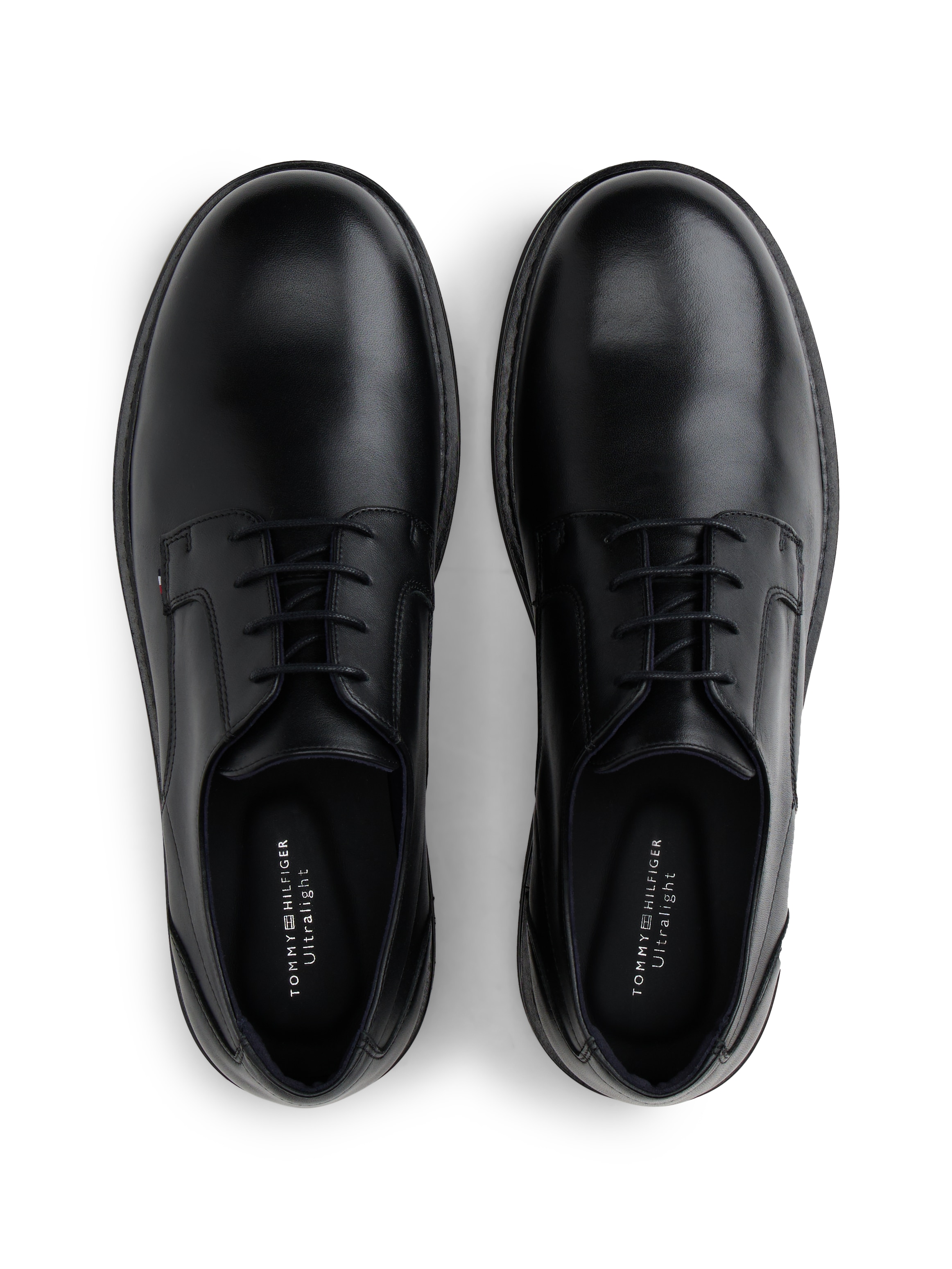 Tommy Hilfiger Schnürschuh »HILIFGER ULTRA LIGHT LTH SHOE«  , Blockabsatz, Businessschuh, Abendschuh mit dezenten Ziernähten