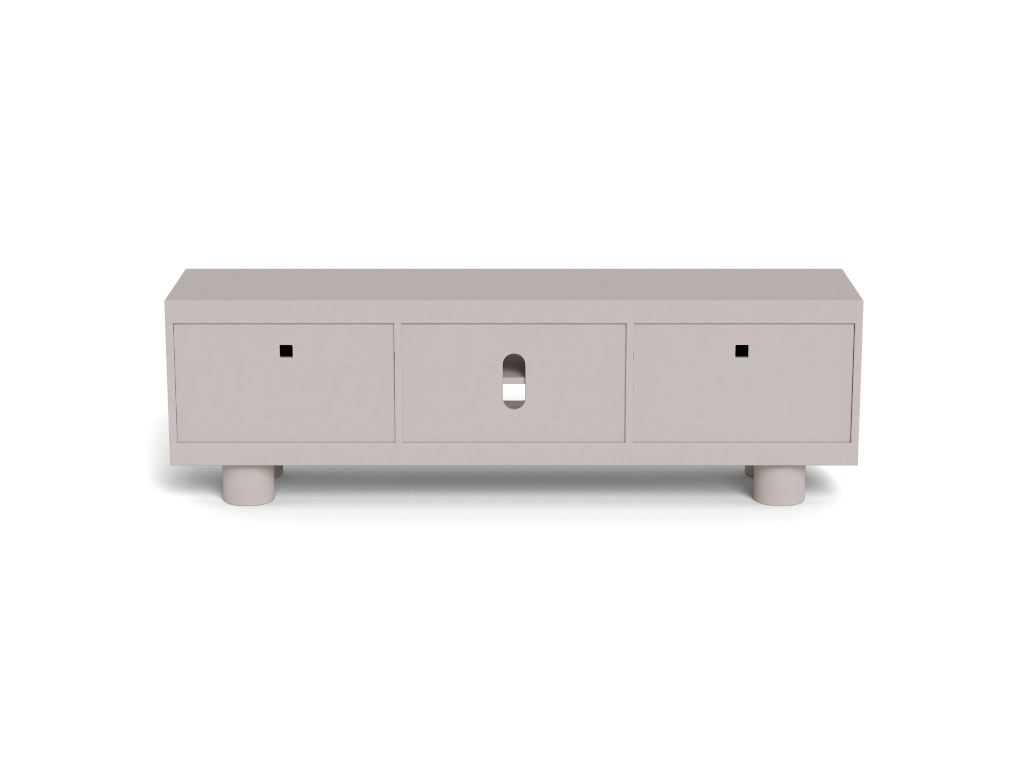 ACTONA GROUP TV-Schrank »Beistelltisch« TV Tisch, 3 Böden, grau,160x40x50