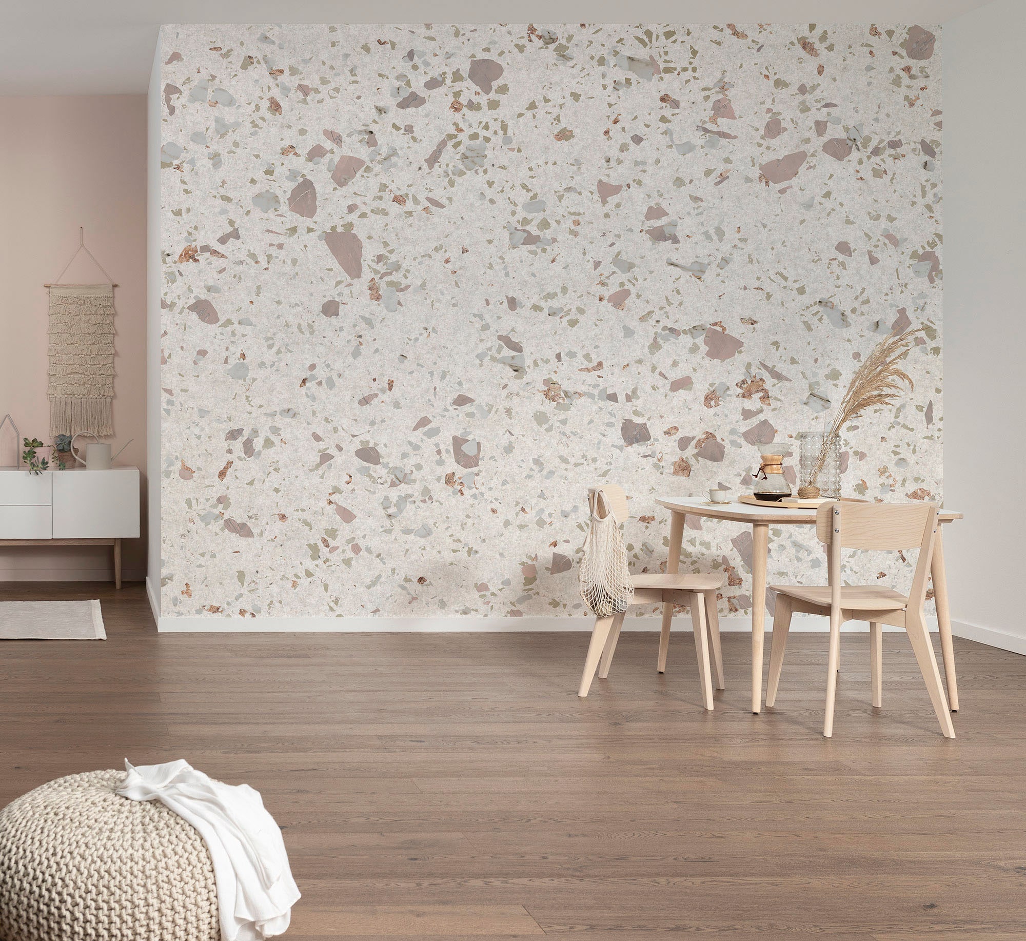 Komar Vliestapete »Digitaldruck Vlies - Tasteful Terrazzo - Grösse 400 x 250 cm«, bedruckt, Wohnzimmer, Schlafzimmer