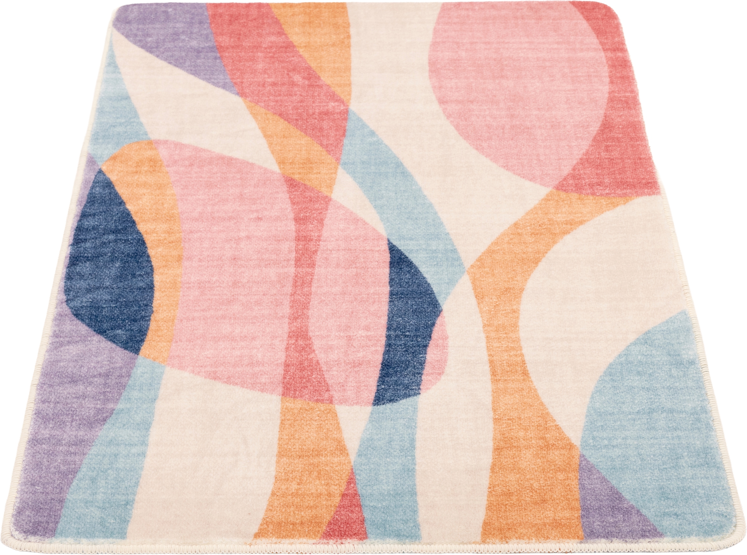 Gino Falcone Tapis de bain »Aquata GF-170, Badvorleger, Badezimmer Teppich« Höhe 7 mm revêtement antidérapant Badteppich, bedruckt, modernes Design, rechteckig