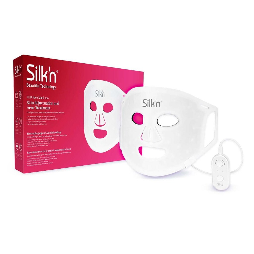 Silk'n Elektrische Gesichtsreinigungsbürste »LED Face Mask 100«