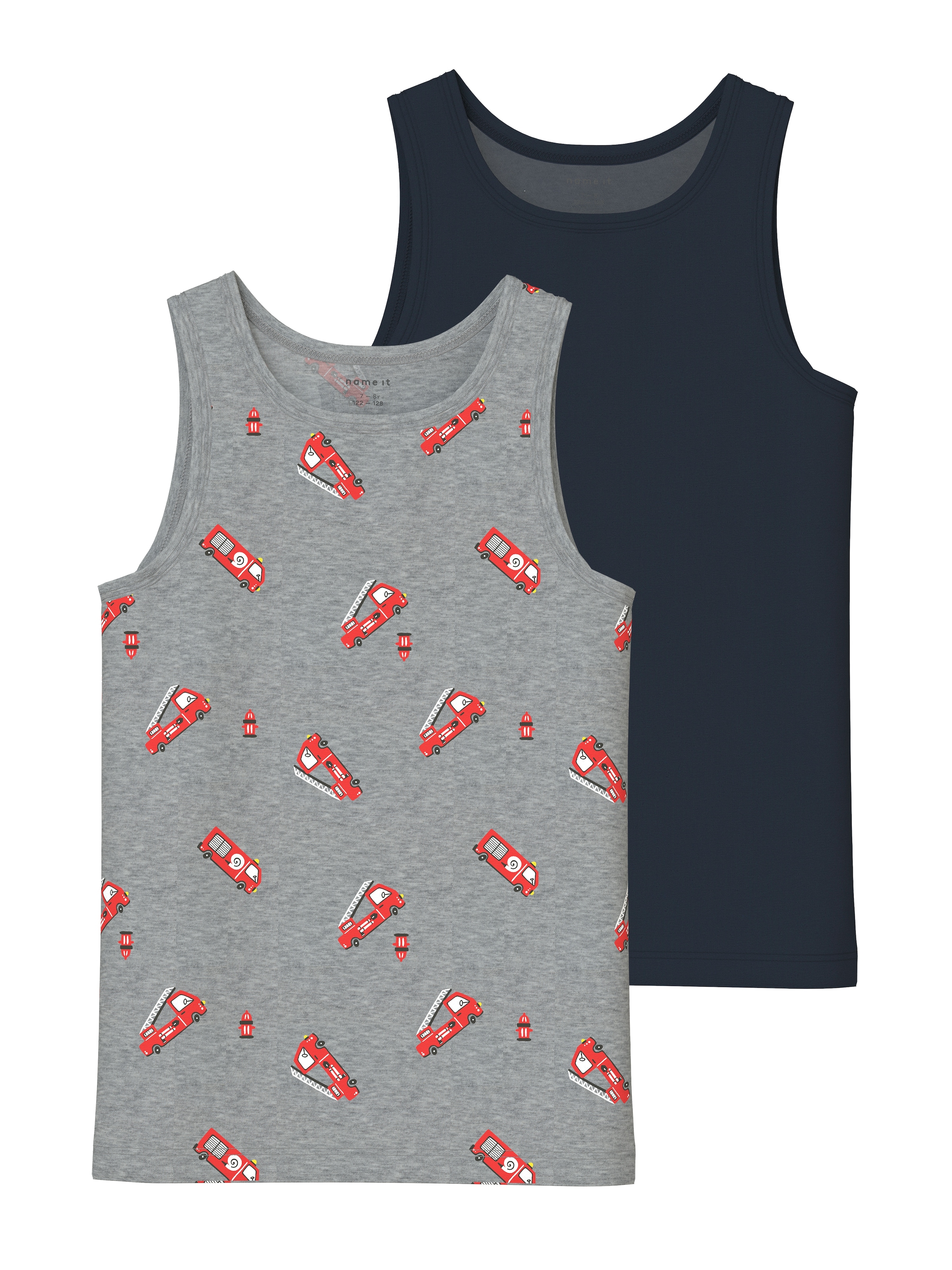 Name It Sous-chemise »NMMTANK TOP 2P GREY FIRETRUCK NOOS« Packung, 2 cuis