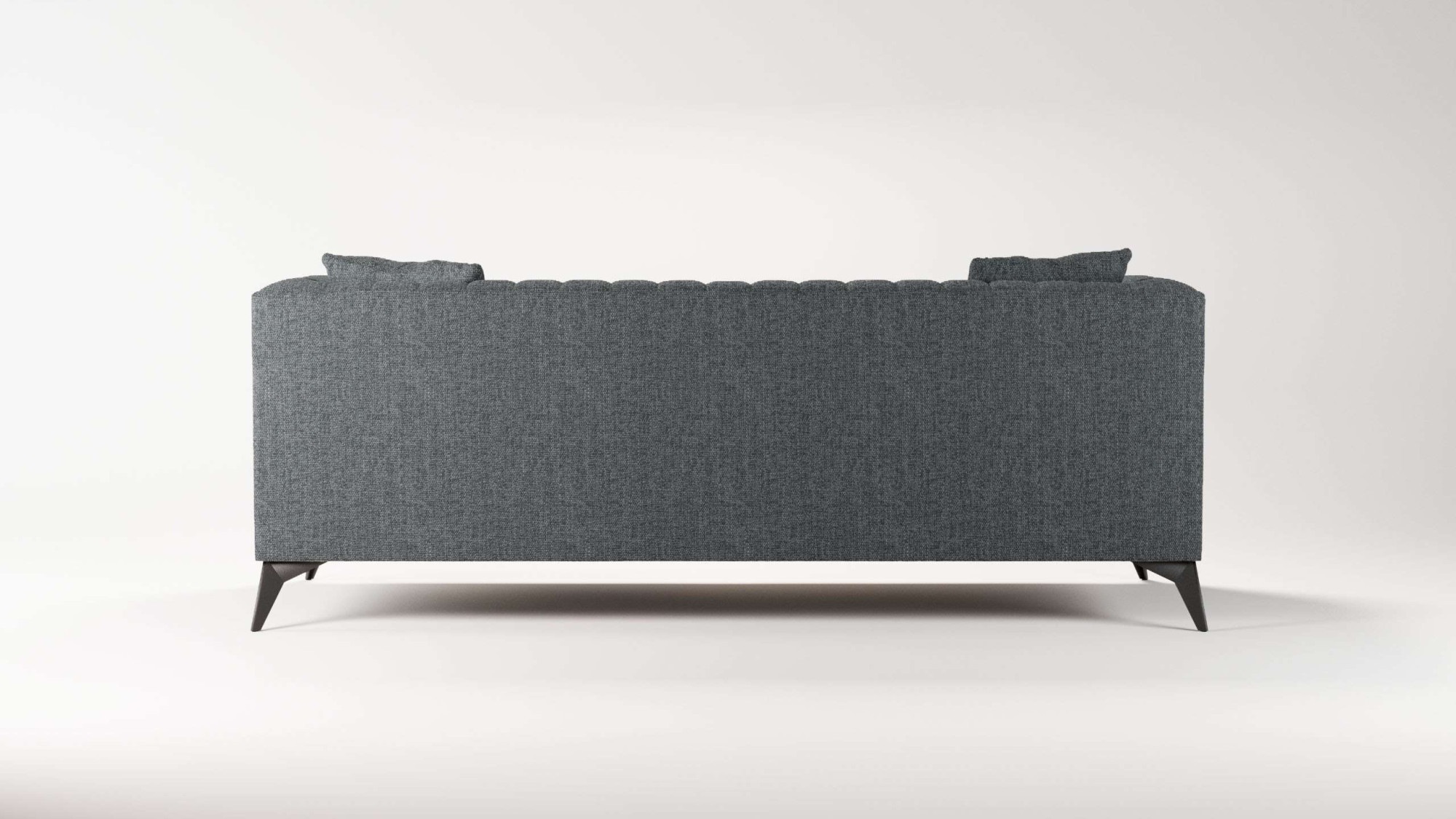 Places of Style 3-Sitzer »MATTHEW elegantes Designsofa, Masse B/T/H: 201/86/74 cm«, feine Steppung im Rückenbereich, lose Sitzkissen, incl. Zierkissen