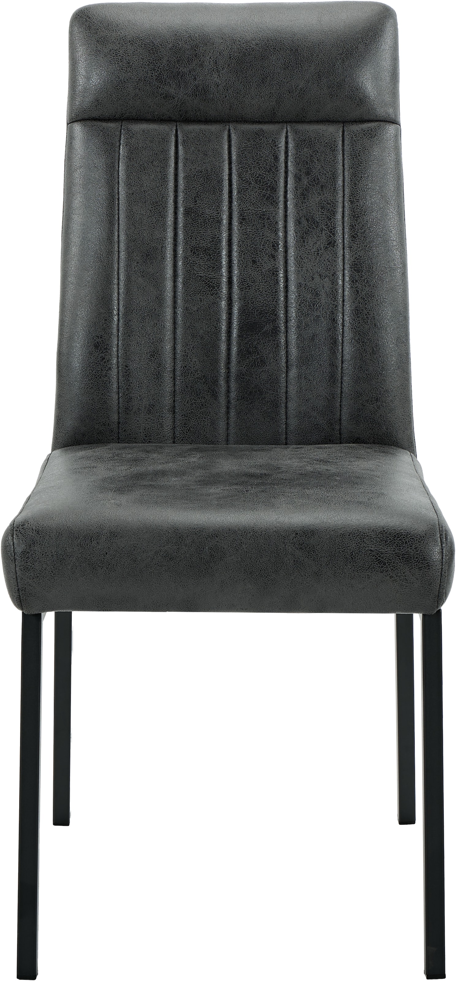 HELA Chaise à 4 pieds »CATANIA« (Ensemble) 1 cuis4-Fuss, Federkorb, Vierkantrohrgestell, 140kg belastbar, Vintage Optik