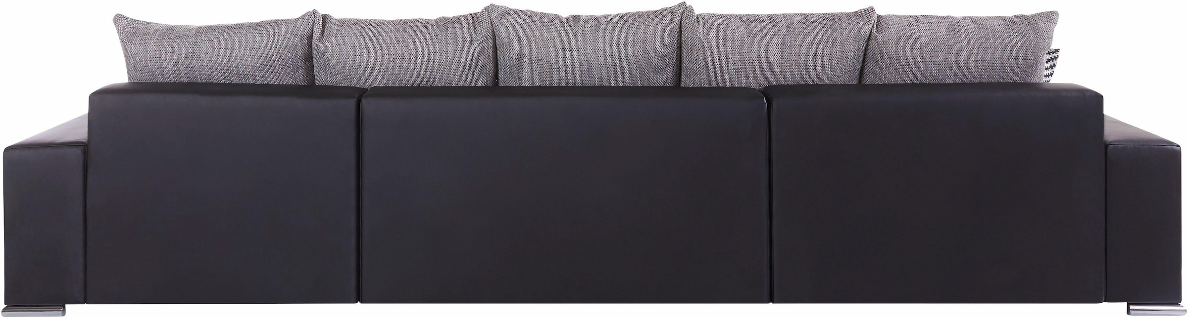 COLLECTION AB Wohnlandschaft »XXL-Josy U-Form, Breite 333 cm, mit 2 Recamieren 77 & 97 cm«, inkl. Bettfunktion, Bettkasten, mit 5 gleich grossen Rückenkissen