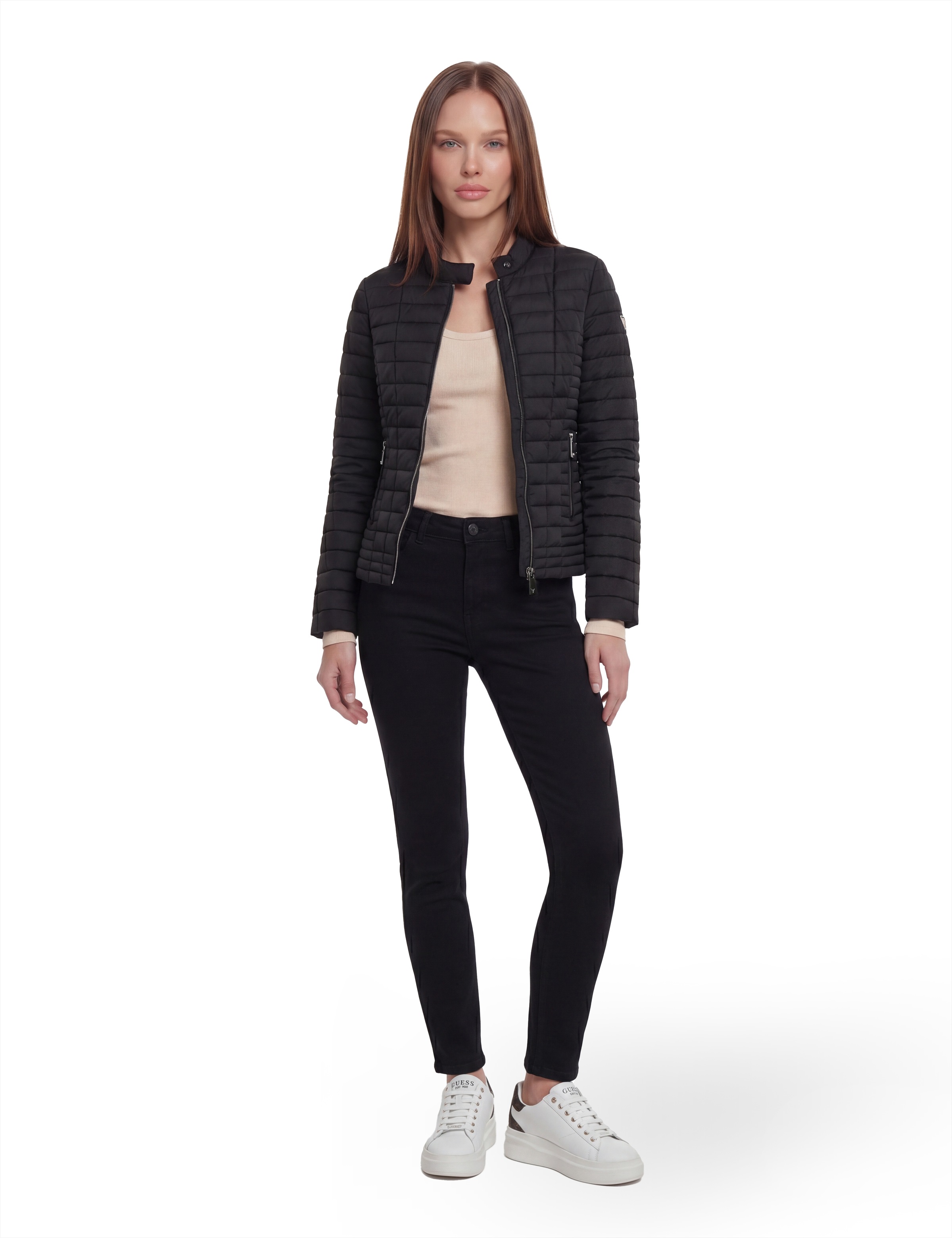 Guess Steppjacke »VONA JACKET« Übergangsjacke mit leichter Wattierung