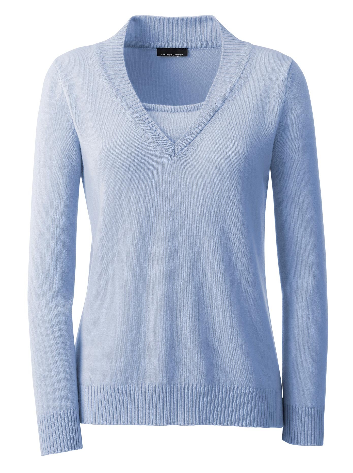 Kaschmir-Pullover in 2-in-1-Form