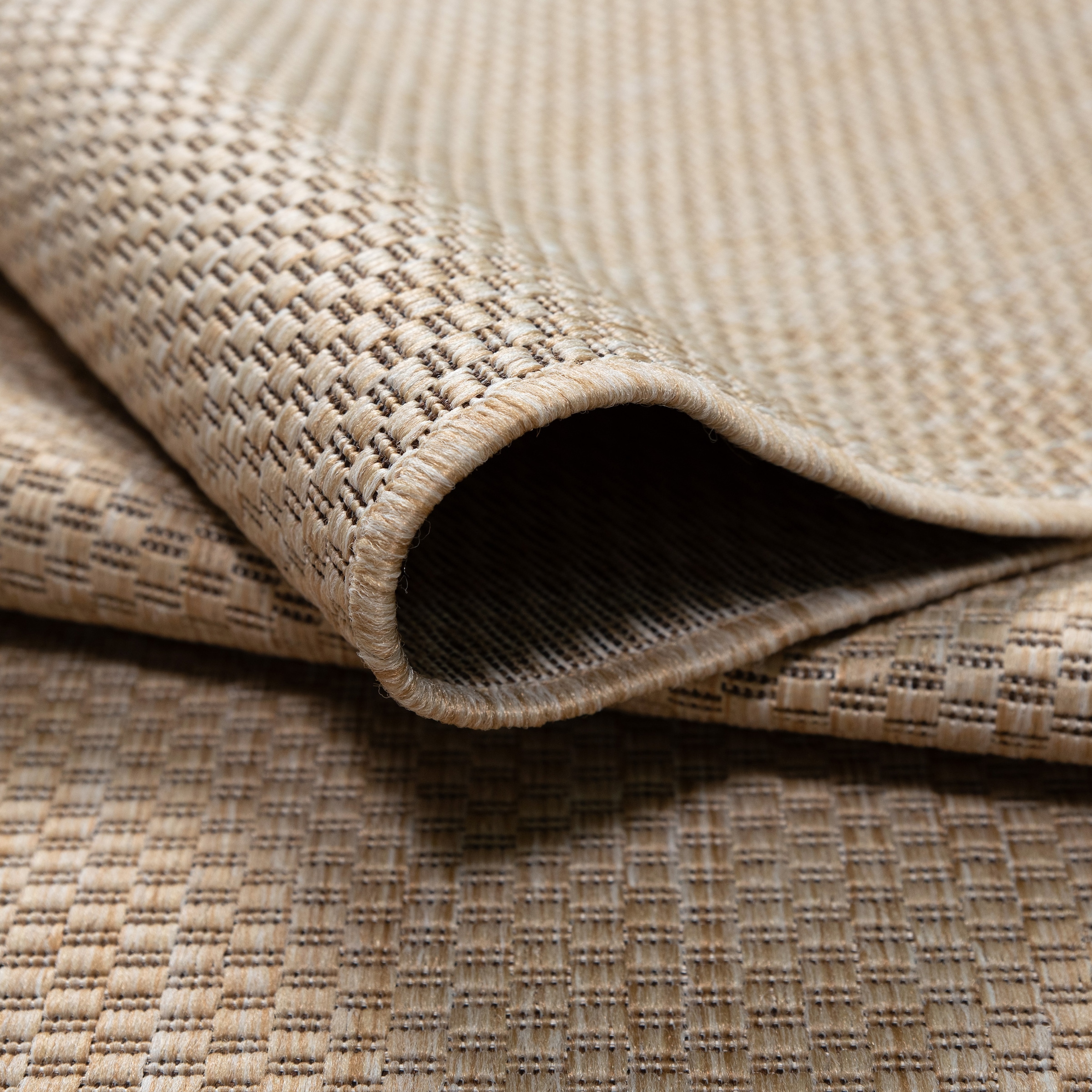 my home Teppich »Venedig auch als Läufer erhältlich« rechteckig 4 mm Höhe In- und Outdoor geeignet, Sisal-Optik, Wetterfest & UV-beständig