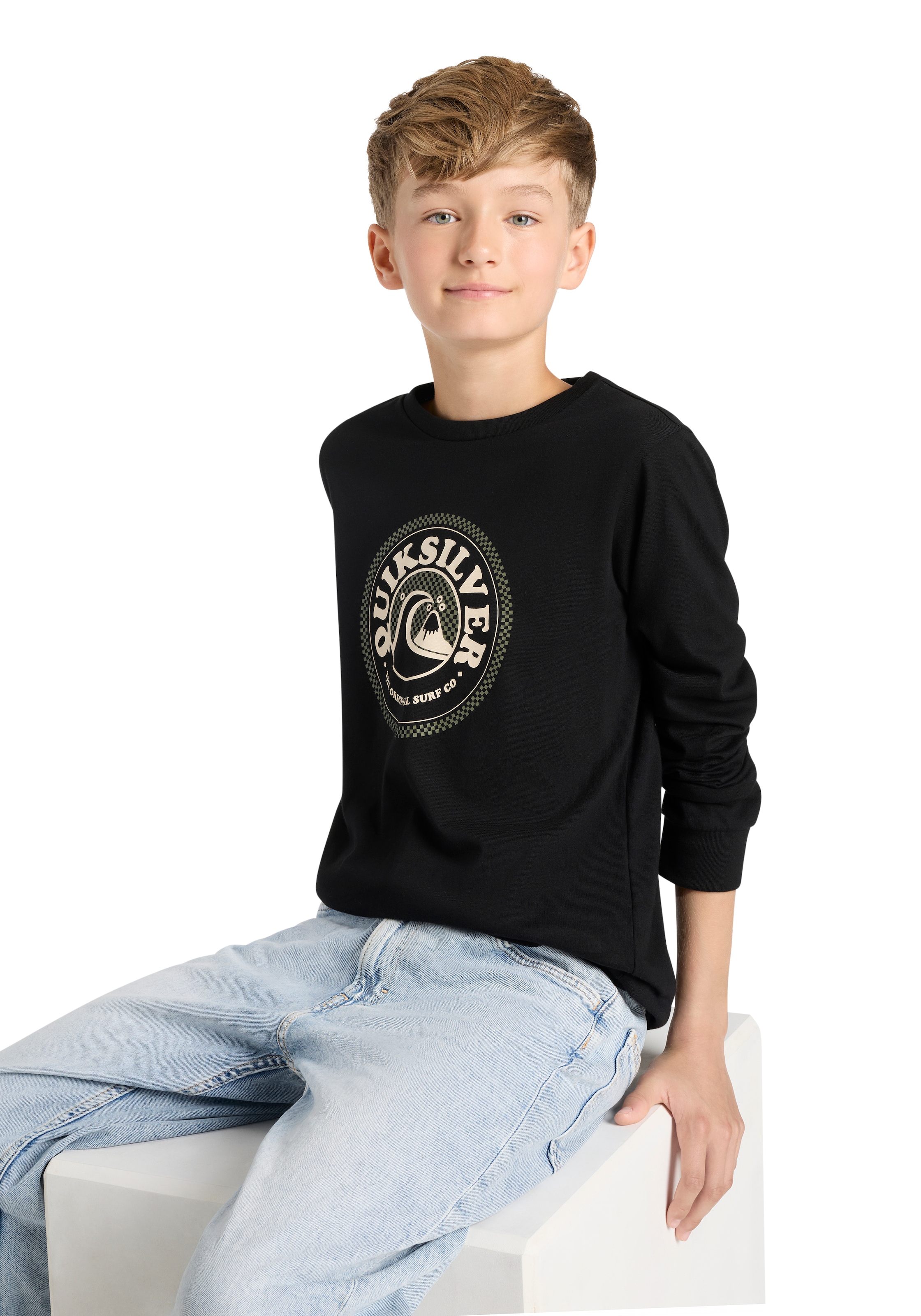 Quiksilver T-shirt à manches longues »POST IT MININOON LS PACK YTH« 2 pièces für Kinder und Jugendliche, sportlicher Stil
