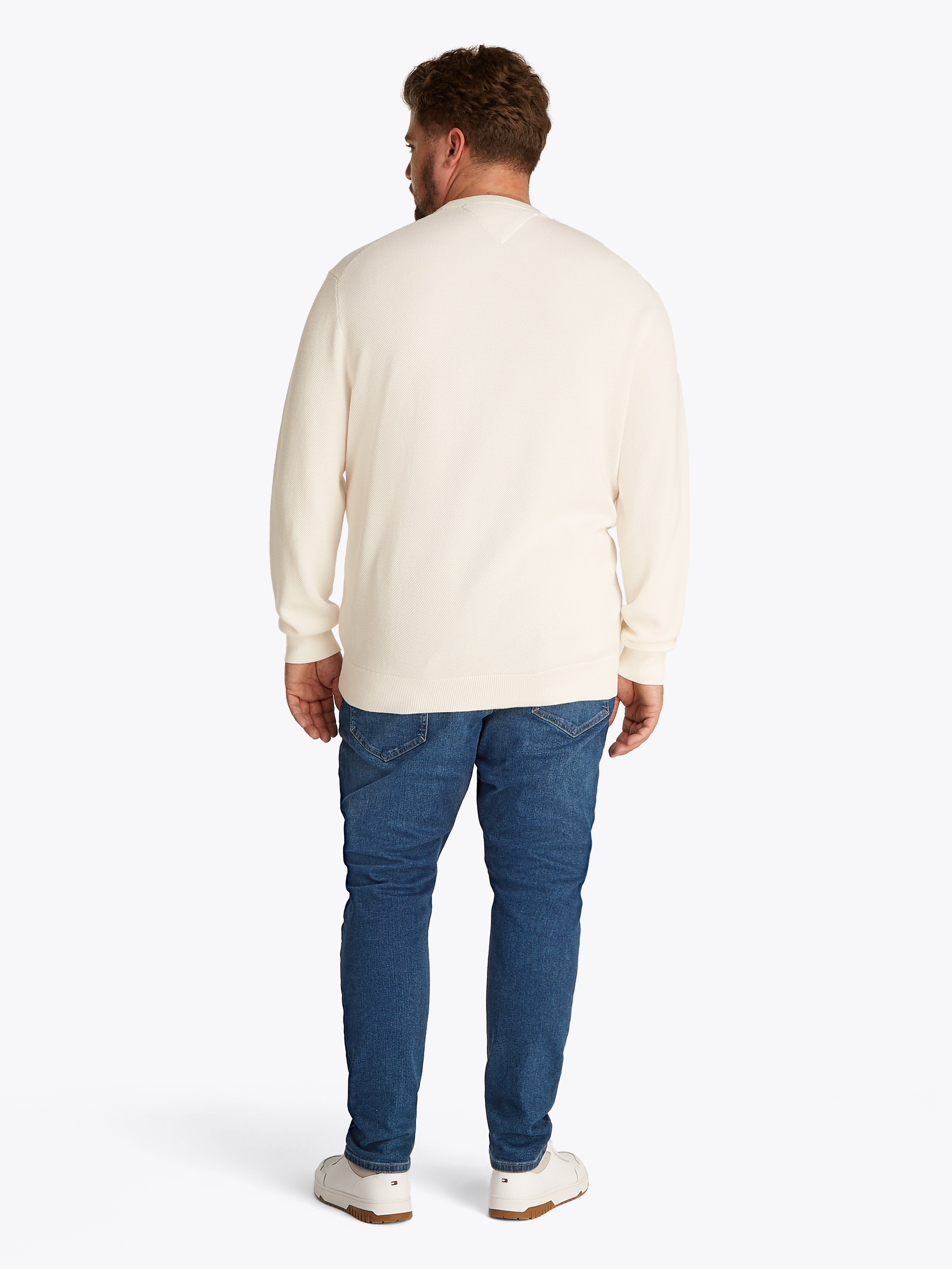 Tommy Hilfiger Big & Tall Rundhalspullover »BT-ESSENTIAL STRUCTURE CREW NECK«, Grosse Grössen