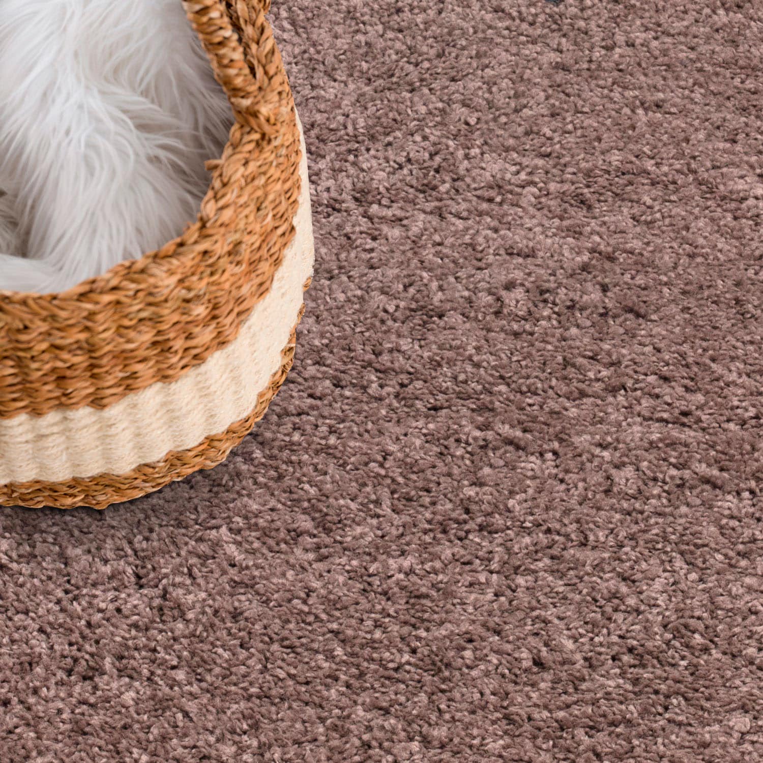 Carpet City Hochflor-Teppich »City Shaggy«, rund, Teppich Einfarbig Uni, besonders flauschig-weich