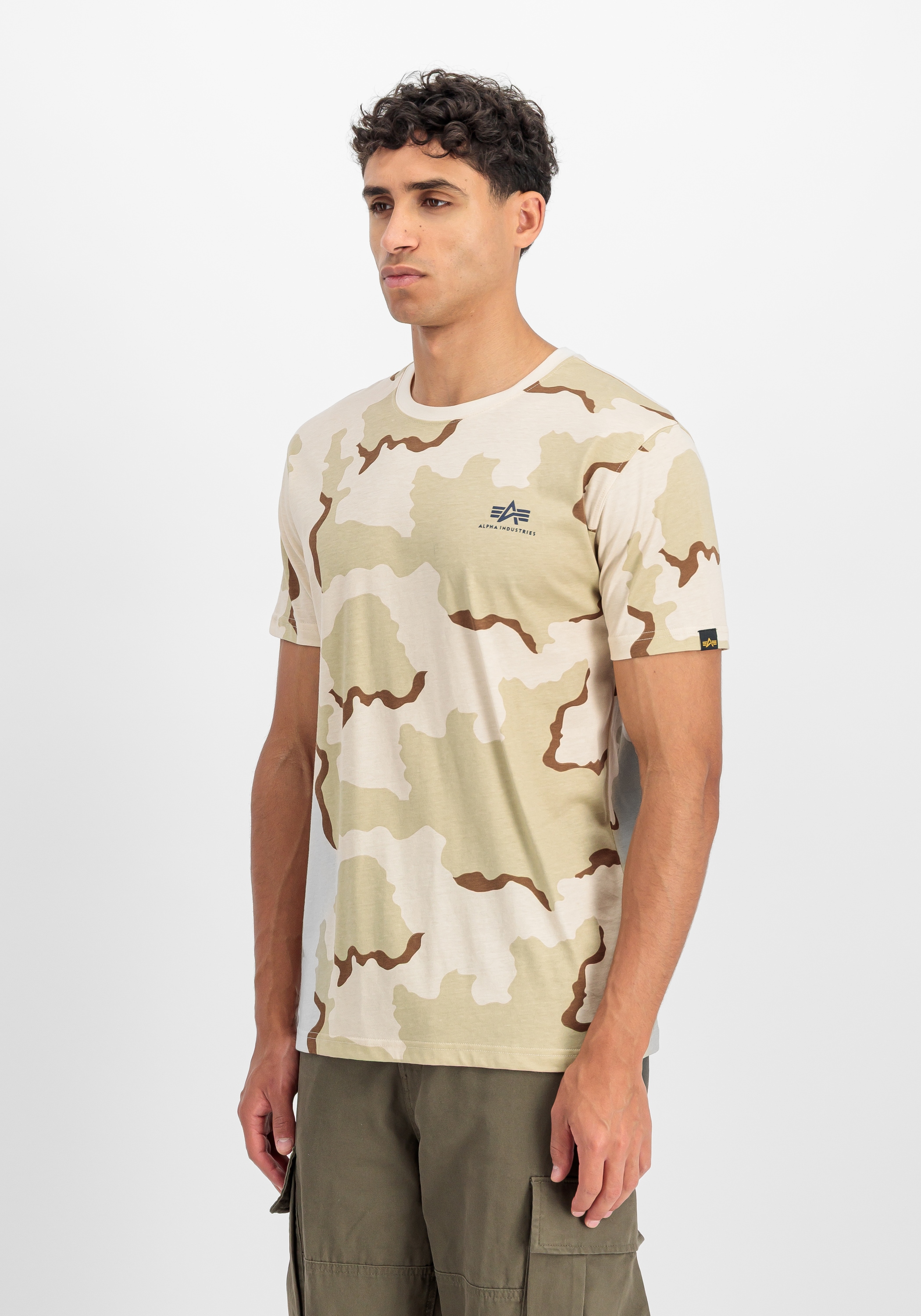 Image of Alpha Industries T-Shirt "Backprint T-Shirt Camo"