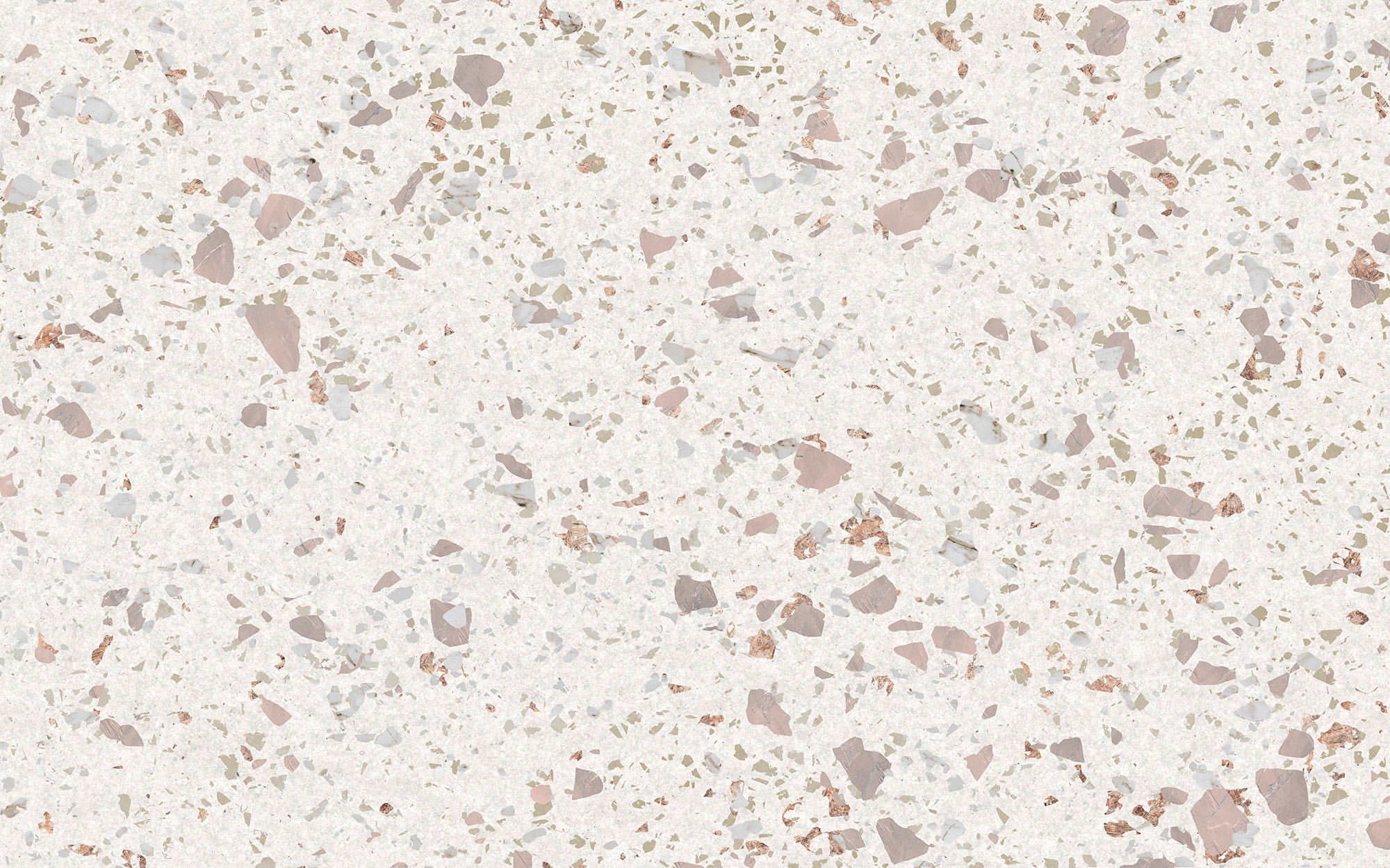 Image of Komar Vliestapete "Digitaldruck Vlies - Tasteful Terrazzo - Grösse 400 x 250 cm" bedruckt glatt Wohnzimmer, Schlafzimmer