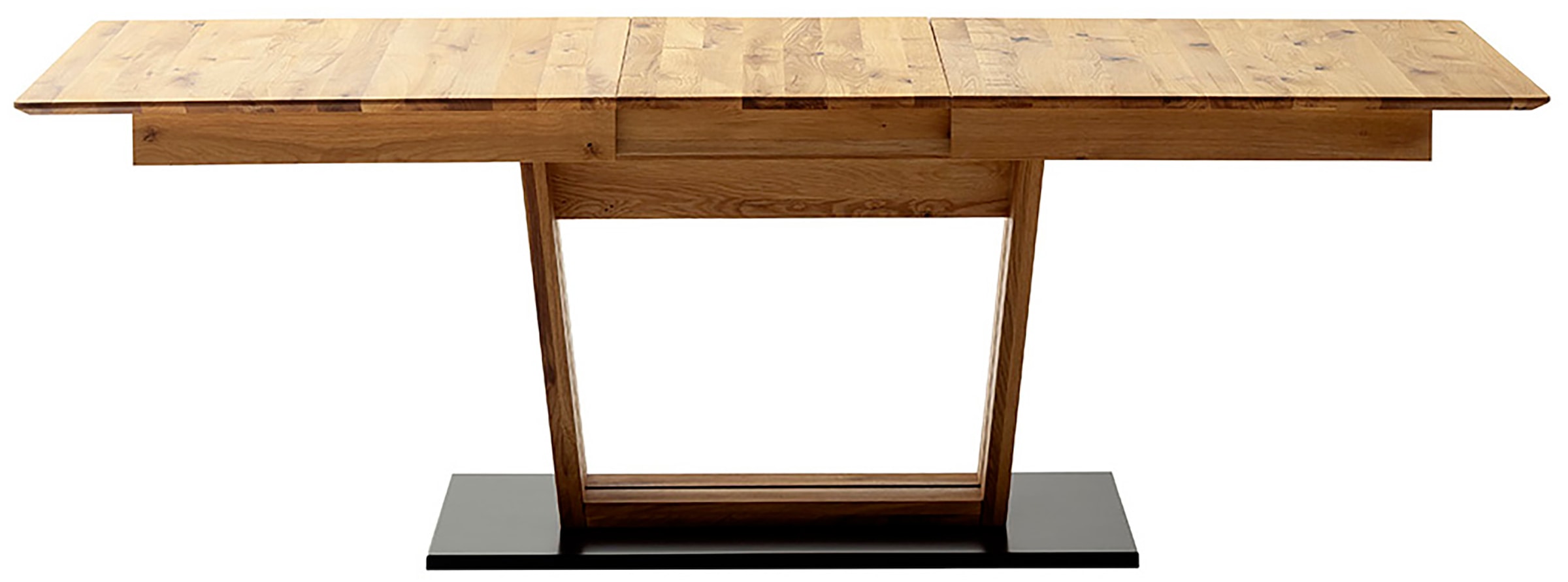 MCA furniture Esstisch »Morena Säulentisch Komfort Tisch« Synchronauszug,ausziehbar,Wildeiche,massiv,geölt,XXL