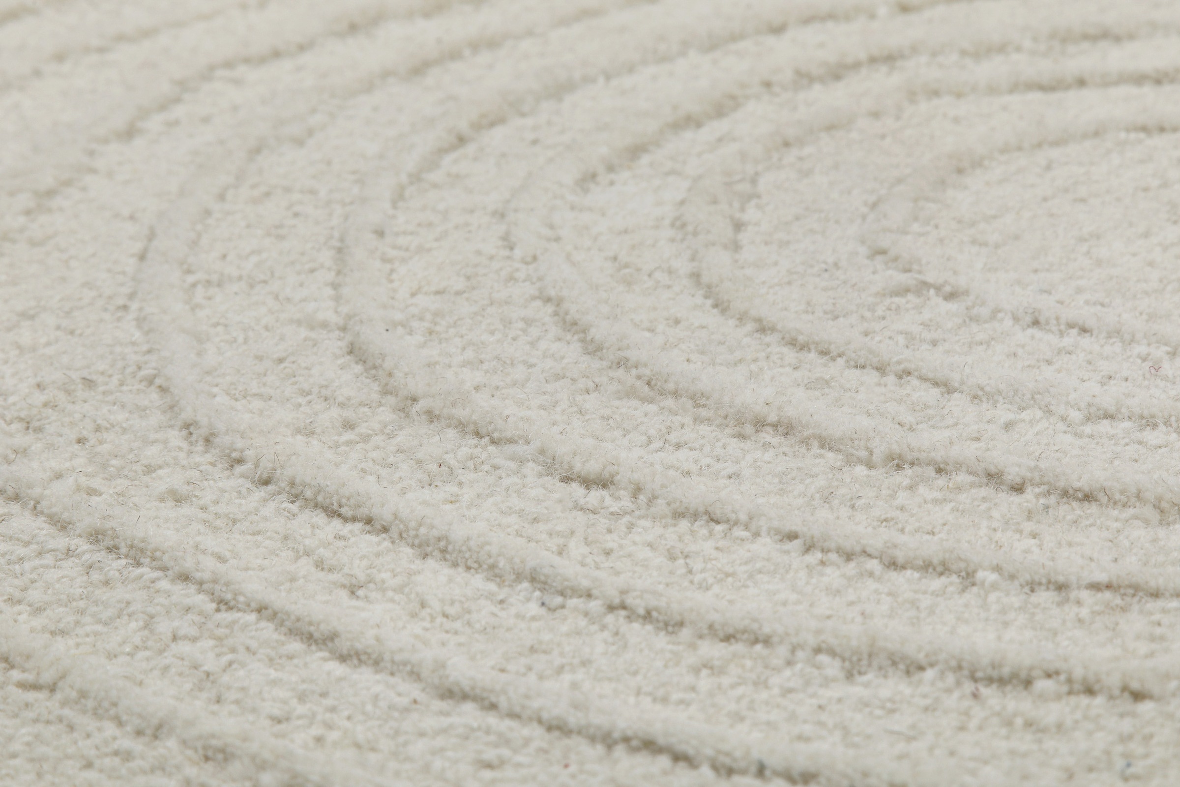 Wecon home Wollteppich »Hamptons NINETEEN«, rechteckig, 15 mm Höhe, Läufer, Schurwolle, Kurzflor, Wohn- & Schlafzimmer, Hoch-Tief-Effekt
