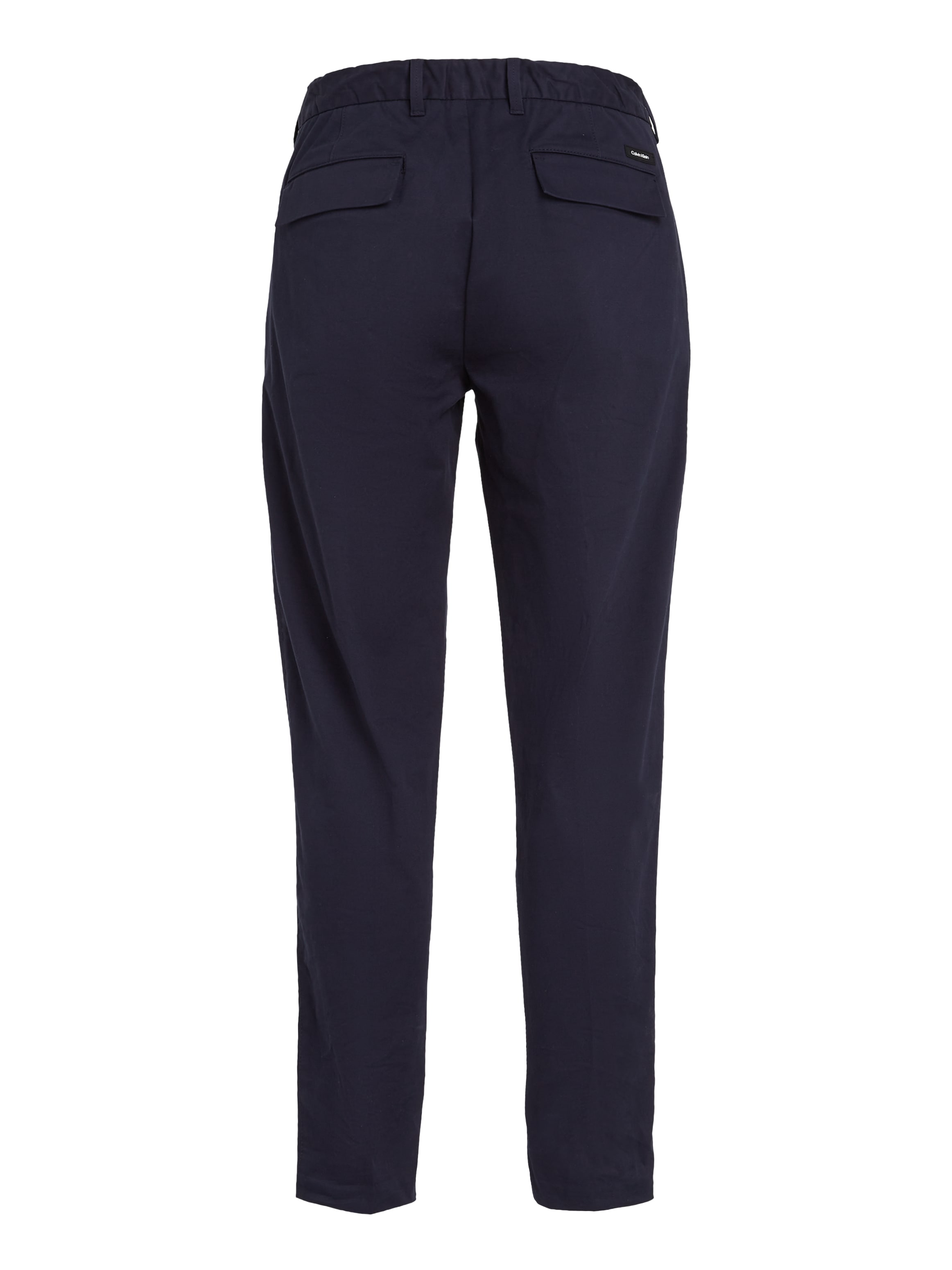 Calvin Klein Bügelfaltenhose »MODERN TWILL TAPERED PLEAT PANTS«, mit Logoprägung
