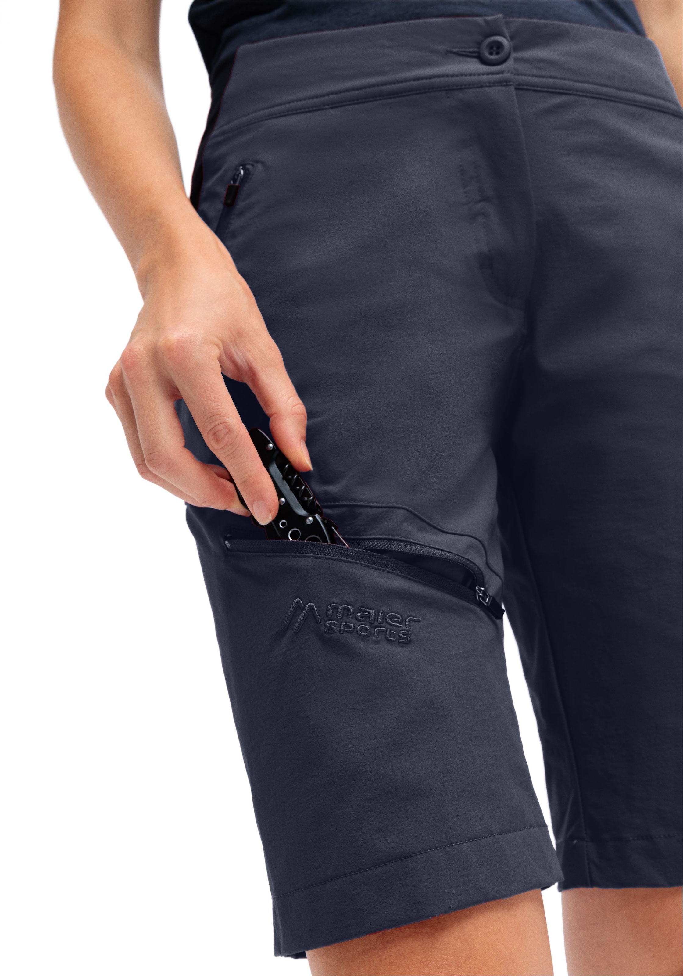 Maier Sports Funktionsshorts »Da-Shorts el. Inara Short Vario«  mit vier Reissverschlusstaschen, schnell trocknend, wasserabweisend