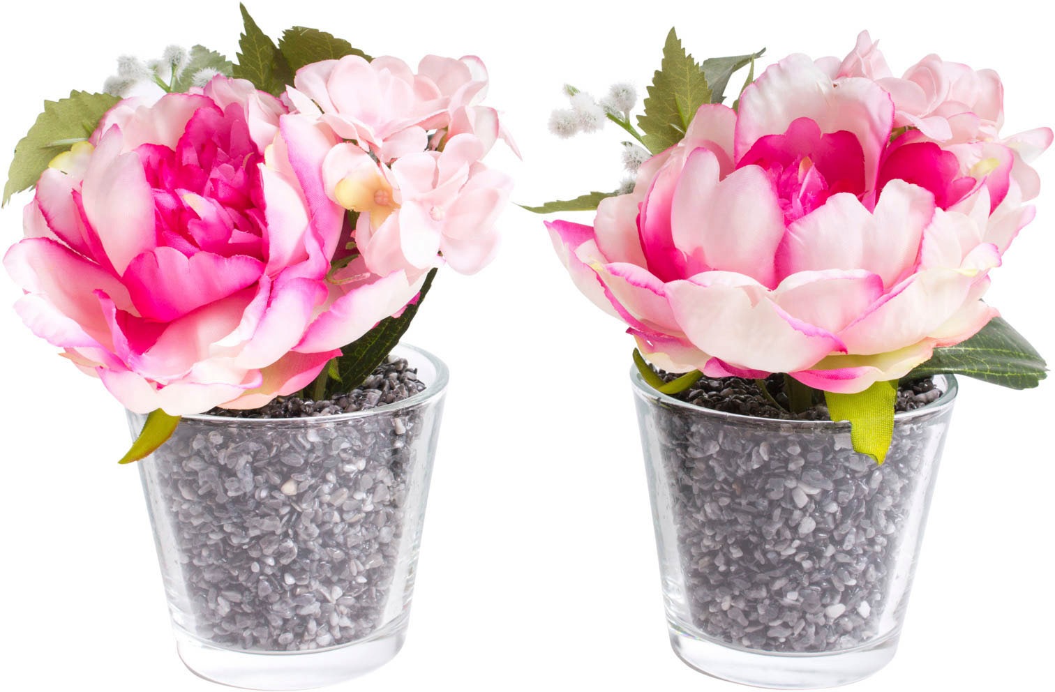 Image of Botanic-Haus Künstliche Zimmerpflanze »Pfingstrosen-Hortensien-Arrangement«, (Set, 2 St.) bei Ackermann Versand Schweiz