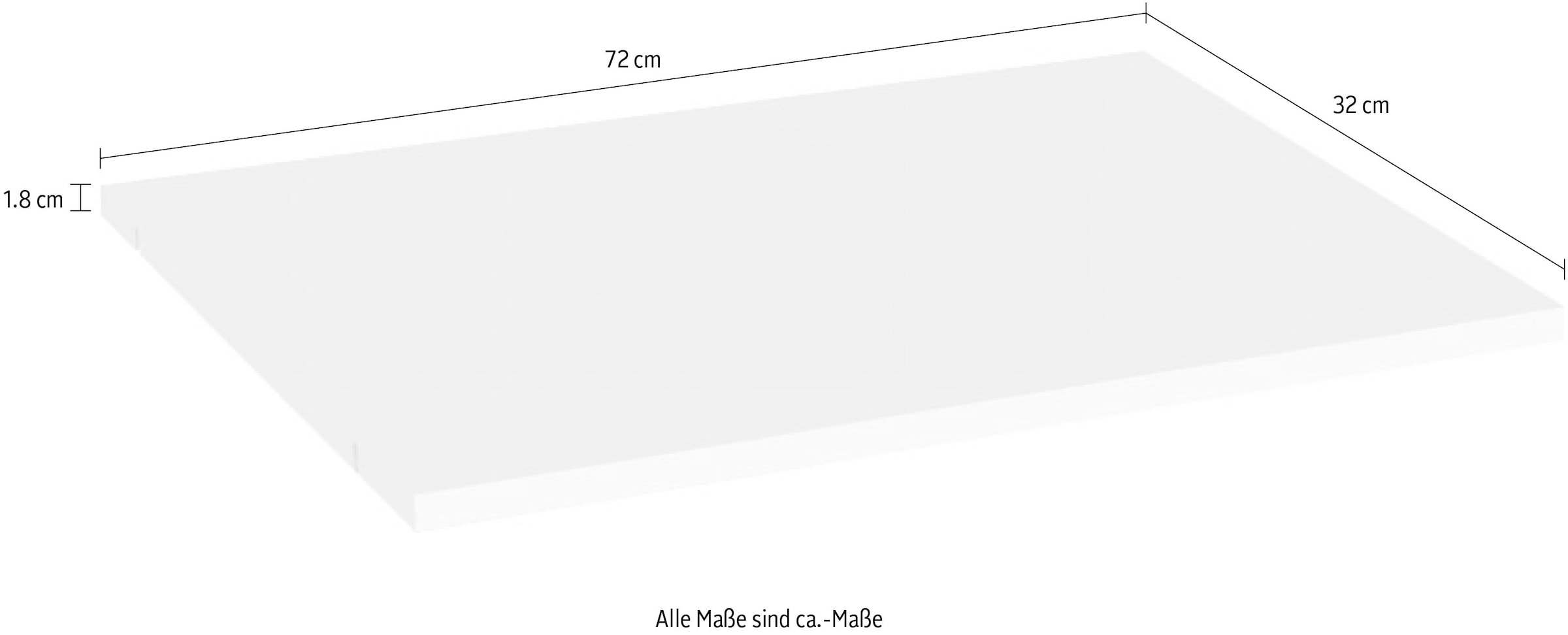 GOODproduct Einlegeboden »Piano, Gala, aus FSC-zertifiziertem Holzwerkstoff« Set, 2,  Breite/Tiefe/Höhe: 43 bzw. 88/2/50 cm oder B/TH: 72/1,8/32 cm