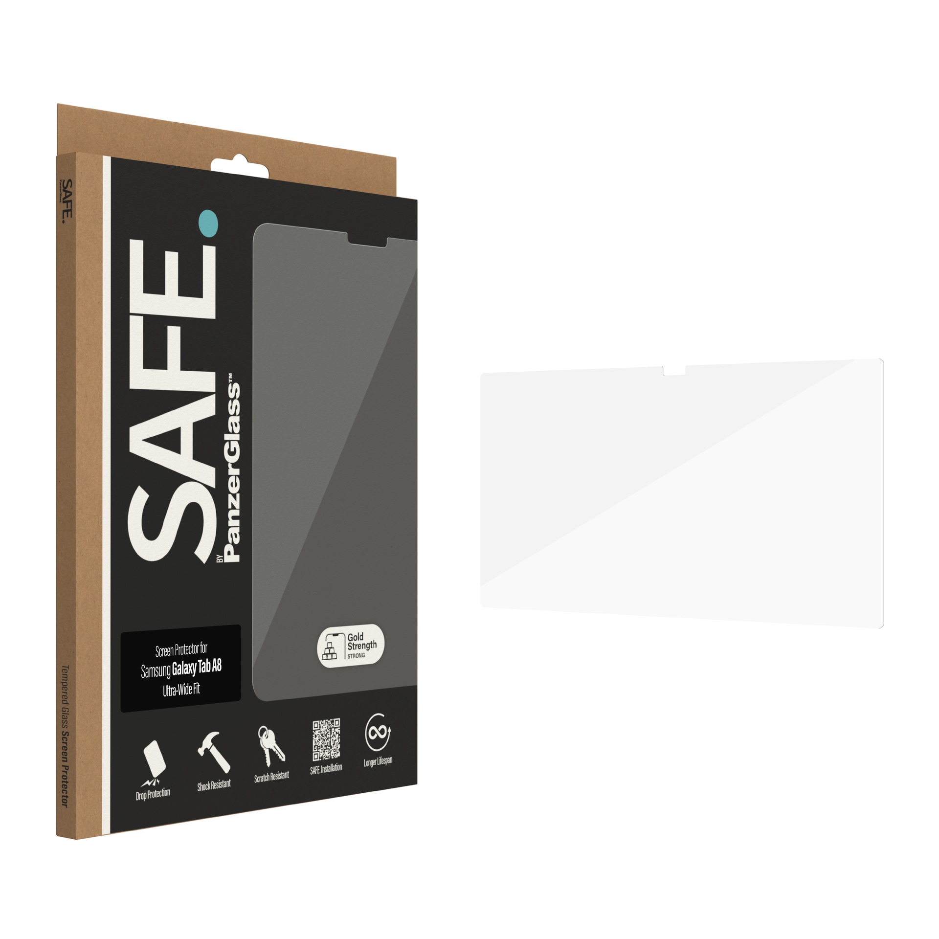 Image of SAFE by PanzerGlass Displayschutzfolie "Glas Samsung Galaxy Tab A8, UWF"