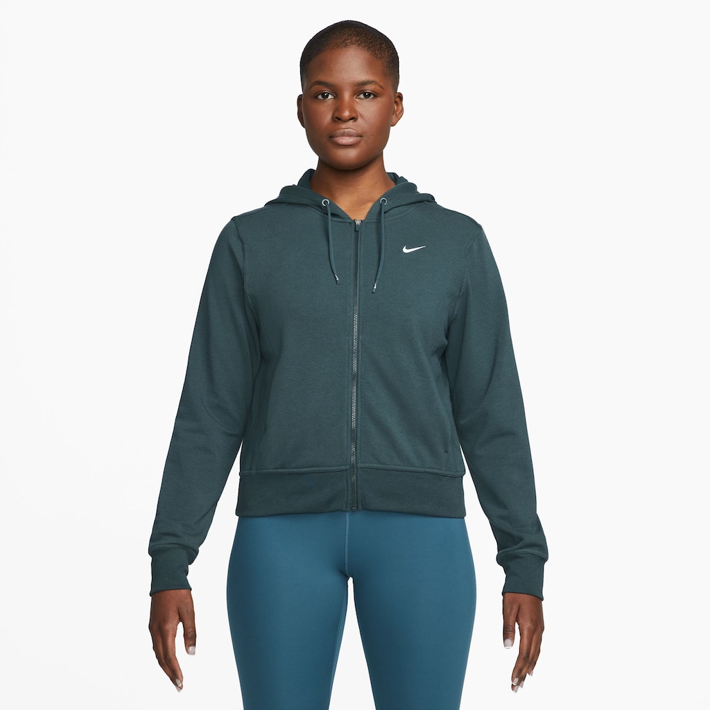 Nike Trainingsjacke »DRI-FIT ONE WOMEN'S FULL-ZIP HOODIE«
