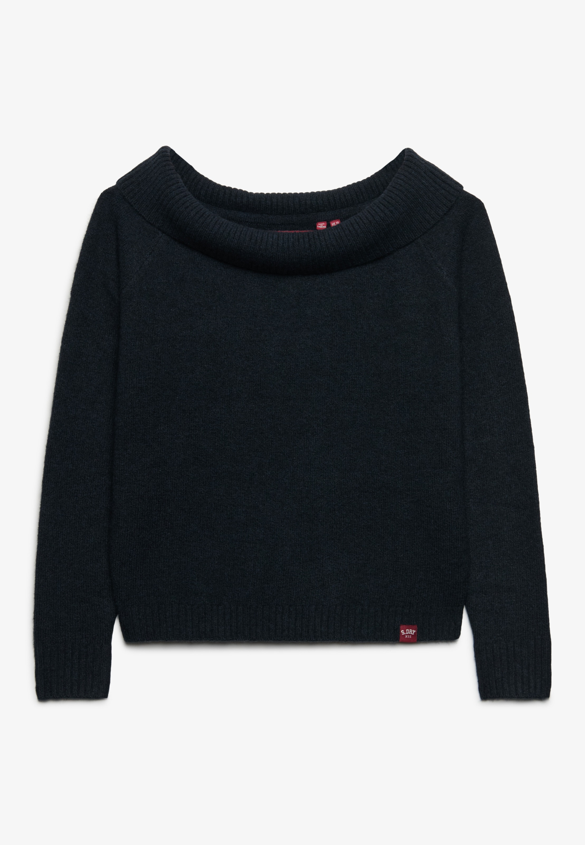 Superdry Pull en tricot »BARDOT KNITTED JUMPER« Materialmix, hochwertig mit Woll-Anteil