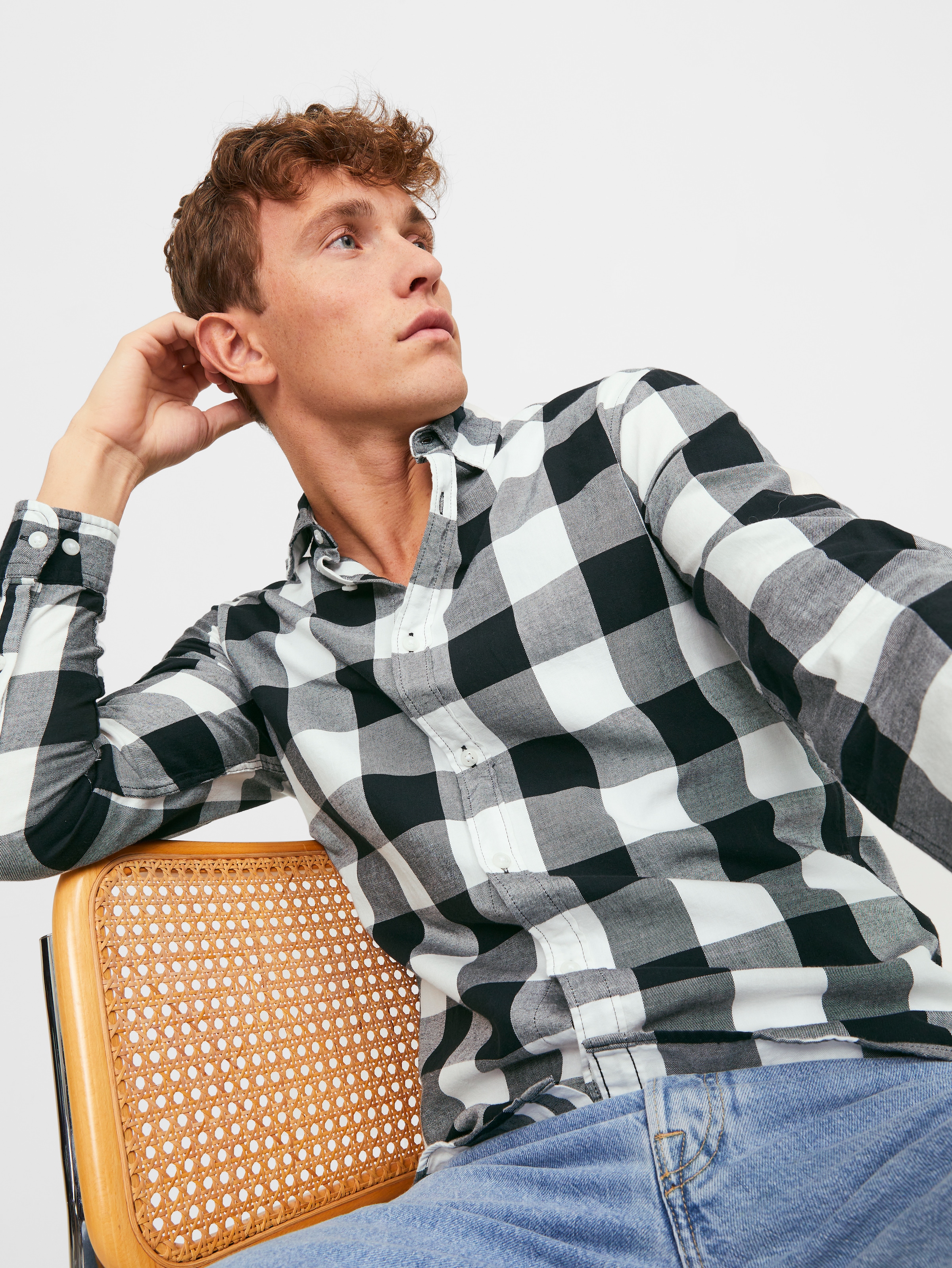 Jack & Jones Chemise à carreaux »JJ JJEGINGHAM TWILL SHIRT L/«