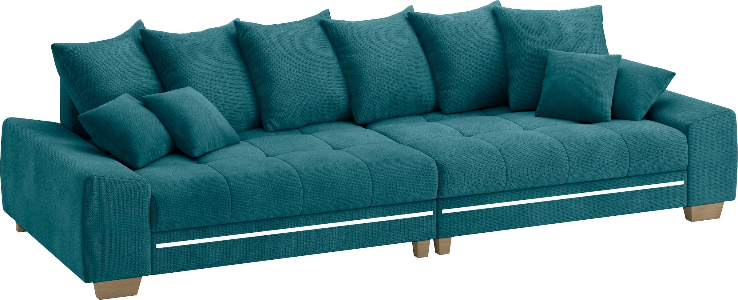 Mr. Couch Big-Sofa »Nikita II« mit RGB-LED Beleuchtung, Kaltschaumpolsterung bis 140 kg belastbar