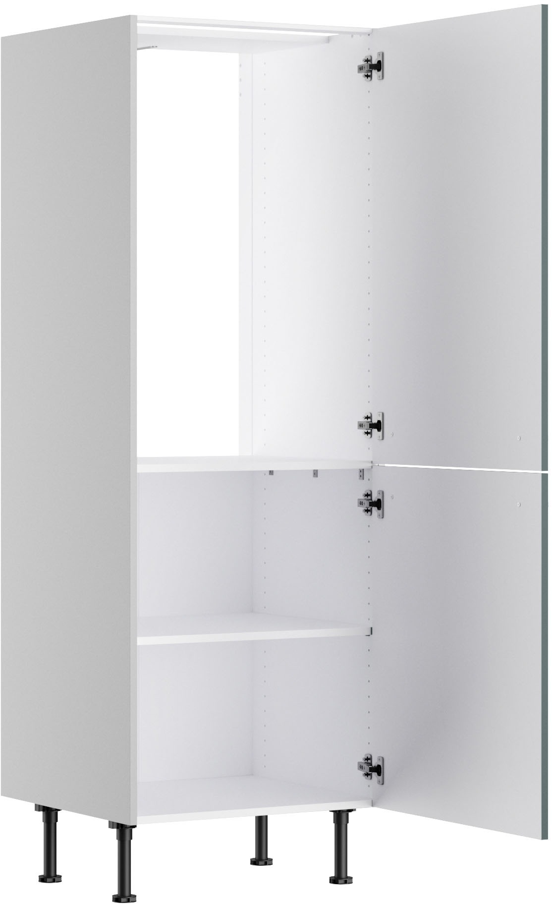 KOCHSTATION Armoire réfrigérée encastrable »KS-Bern2« Breite 60 cm, Höhe 176,6 cm, 2 Türen (Höhe 89,2/70 cm), 1 Einlegeboden