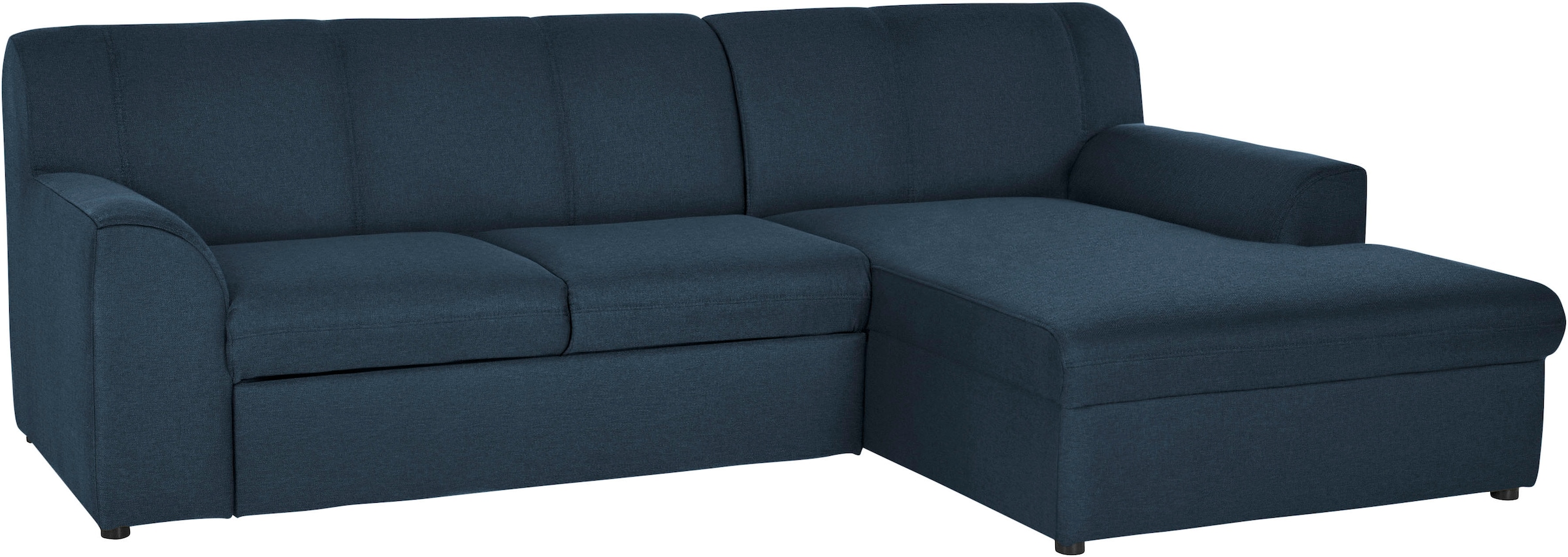 DOMO collection Ecksofa »Topper, elegant und zeitlos, kompaktes Stellmass 245/155cm, L-Form«, mit Recamiere, wahlweise mit Schlaffunktion