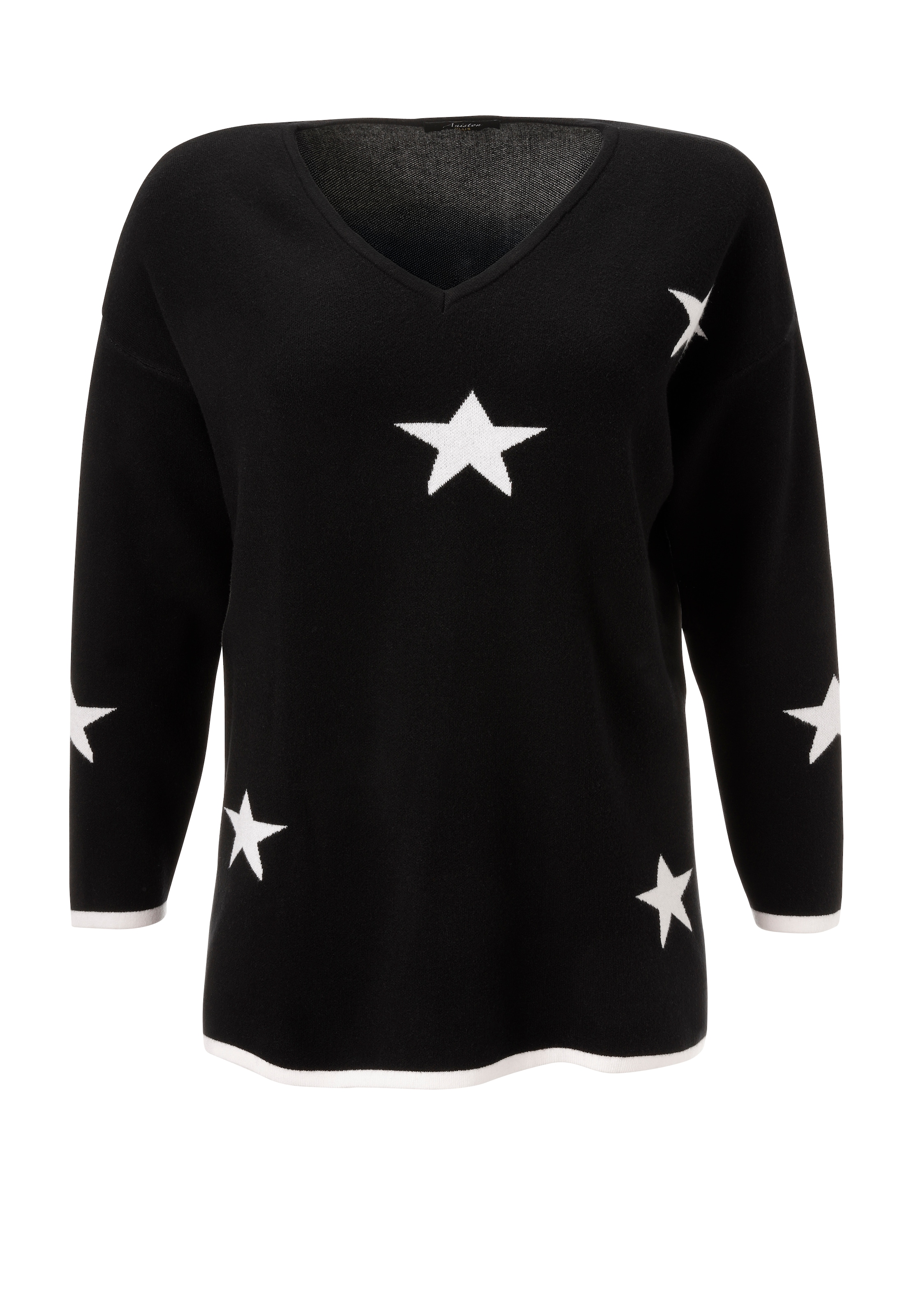 Aniston PLUS Strickpullover, Vokuhila - hinten etwas länger geschnitten - NEUE KOLLEKTION