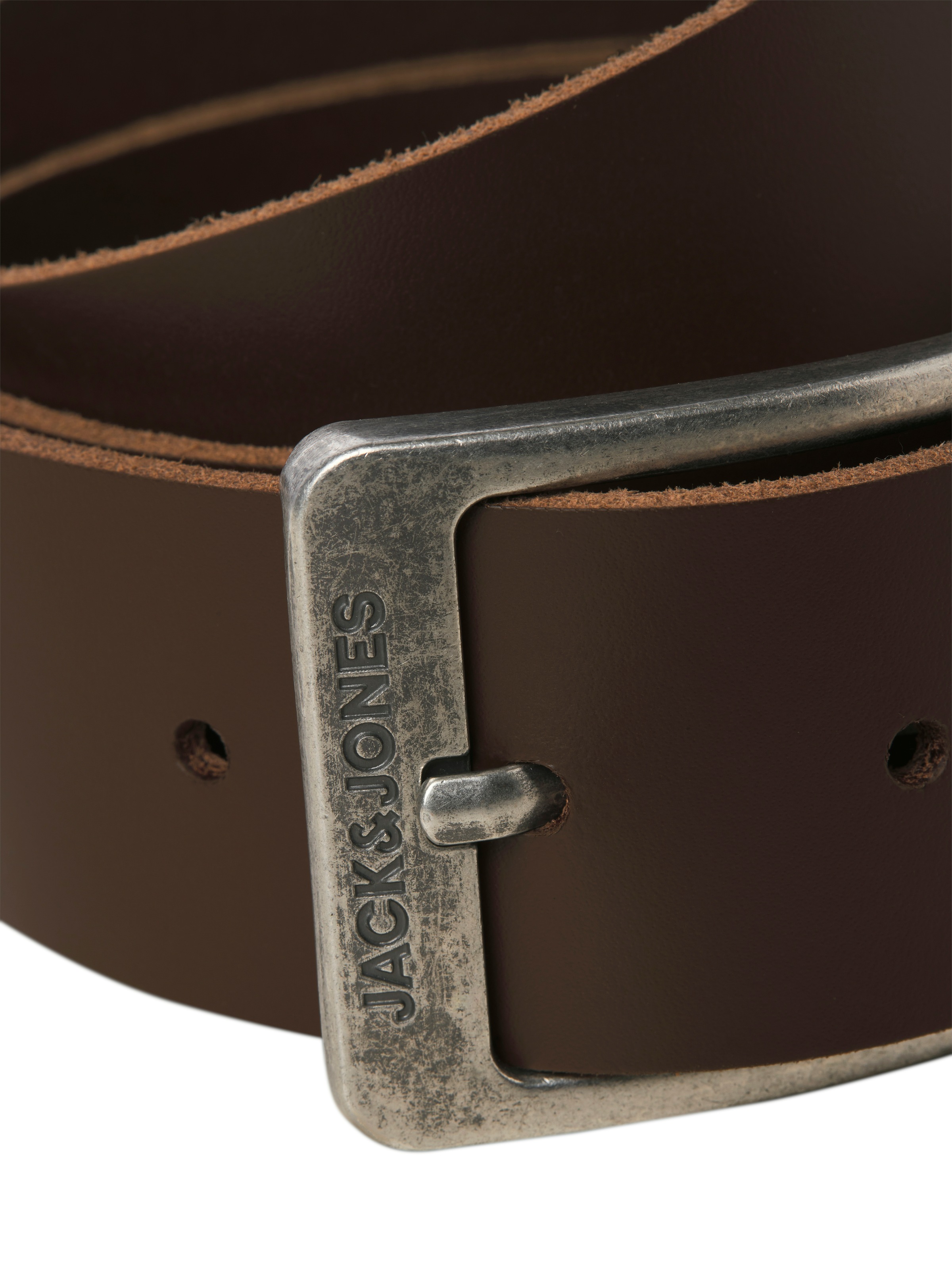 Jack & Jones Jacbraga Leather Belt Brown Stone Size 95 4