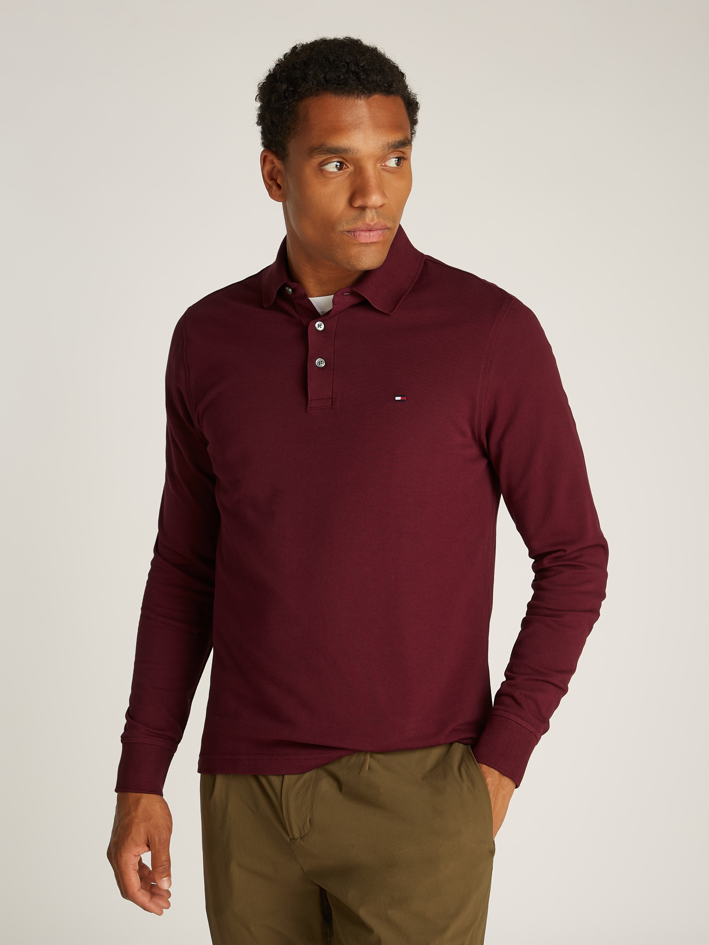 Image of Tommy Hilfiger Langarm-Poloshirt "1985 SLIM LS POLO"