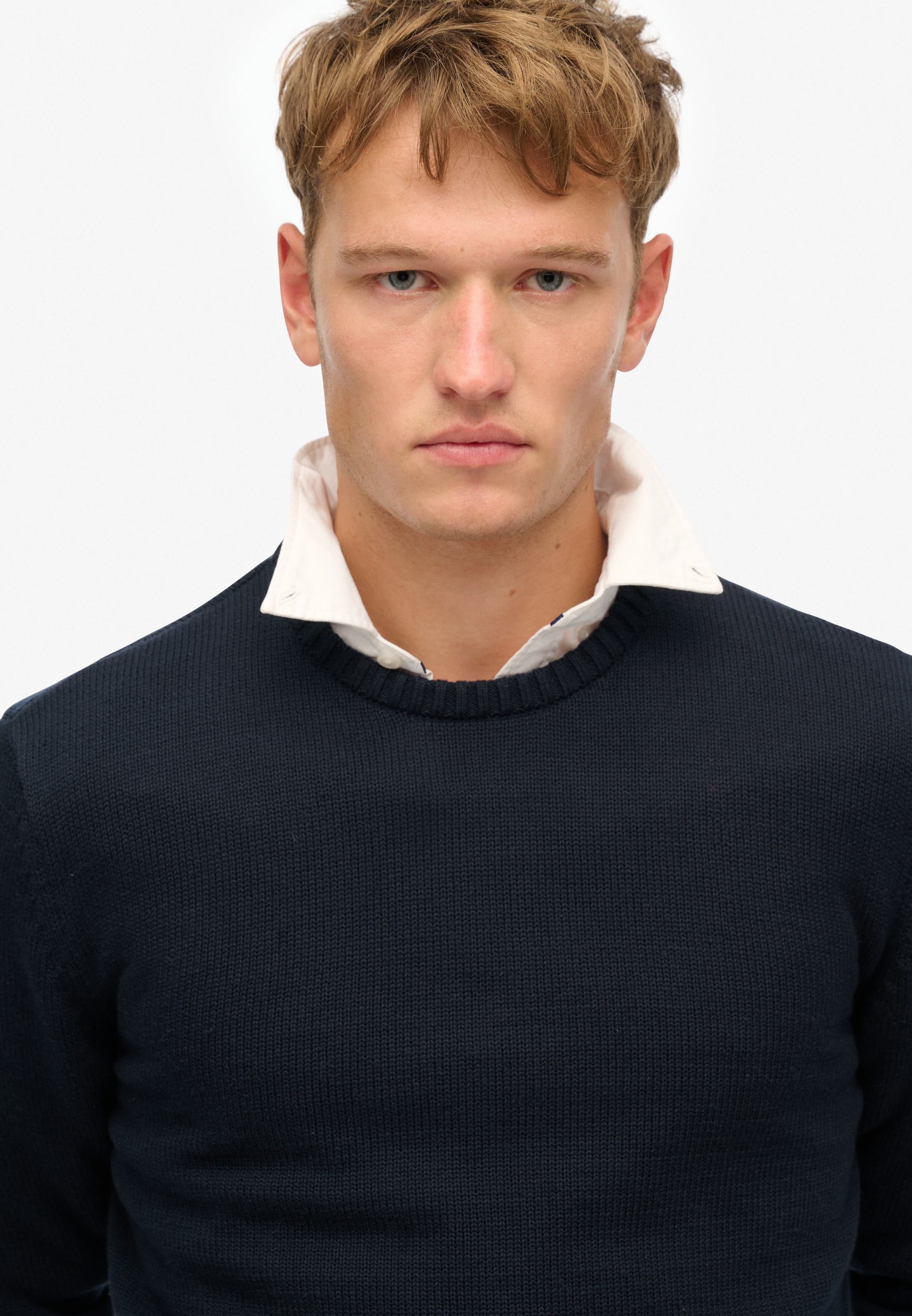 Superdry Strickpullover »COTTON CLASSICS KNIT CREW«