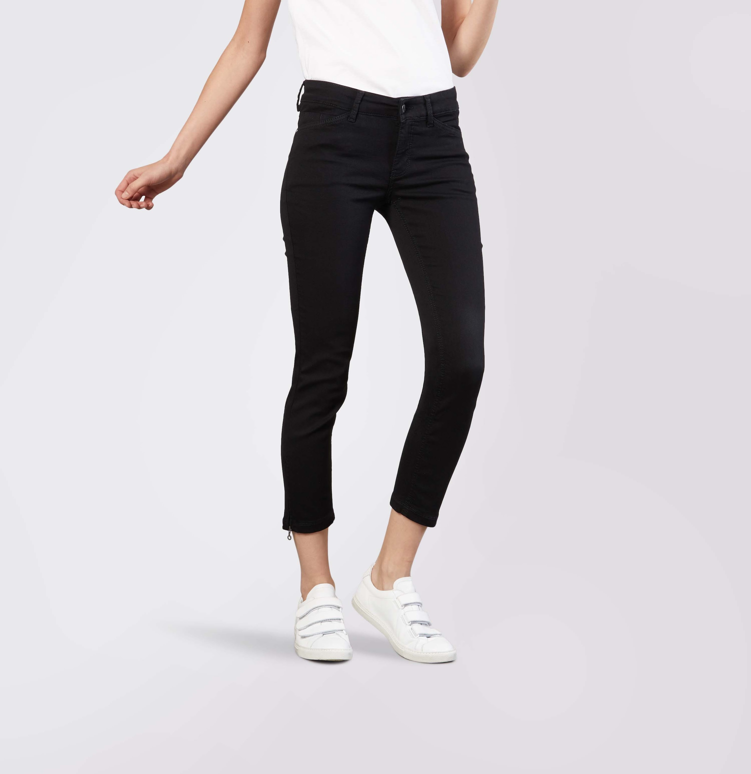 Image of MAC 7/8-Jeans "Dream Chic" verkürzte Form mit Reissverschluss