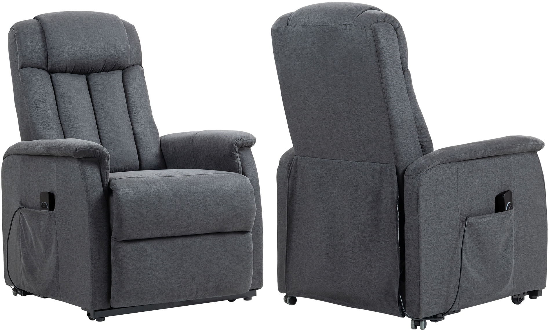 Duo Collection Fauteuil TV »Delphi mit elektrischer Aufstehhilfe« fonction relaxation et ressorts ensachés avec suspension à lames en acier