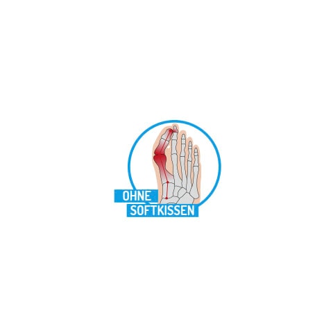 Fussgut Hallux-Bandage »Softkissen mit Fixierband, verhindert Reiben«, Druckentlastung bei Hühneraugen, Schwielen, Entlastung Hallux Valgus