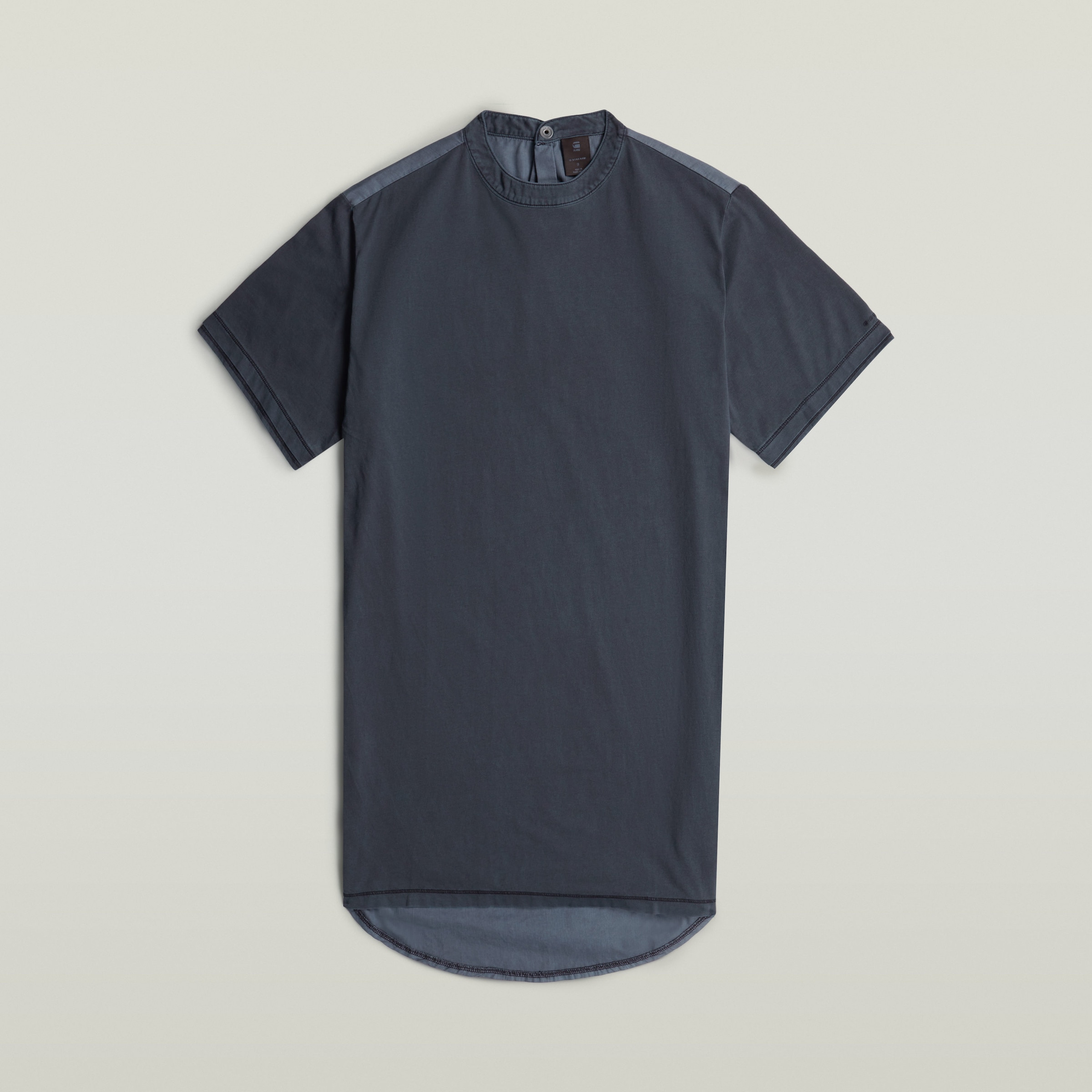 G-STAR Jerseykleid »Woven Mix Washed Jersey Dress Wmn« mit Webdetails, Knopfverschluss