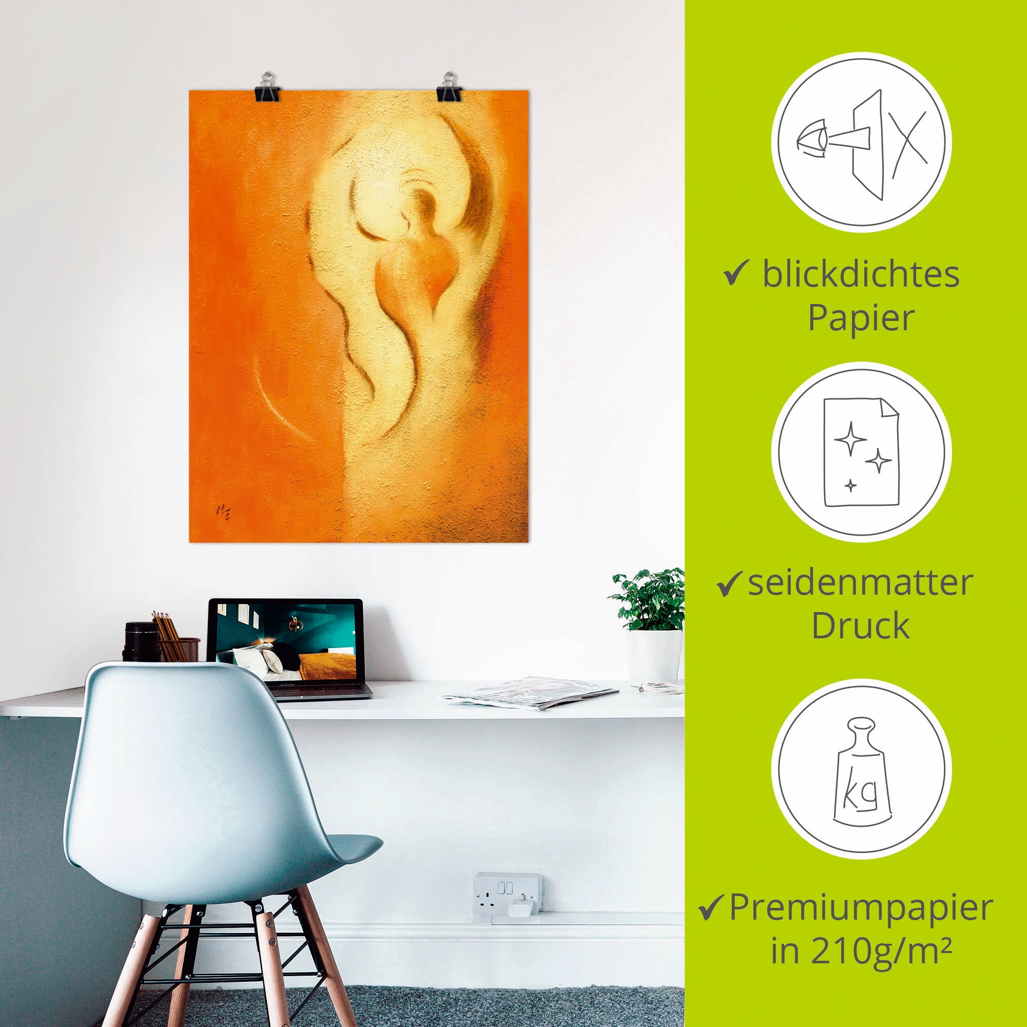 Artland Poster »Engel der Freude« Religion 1 Stk. tlg. als Alubild, Leinwandbild, Wandaufkleber oder Poster in versch. Grössen