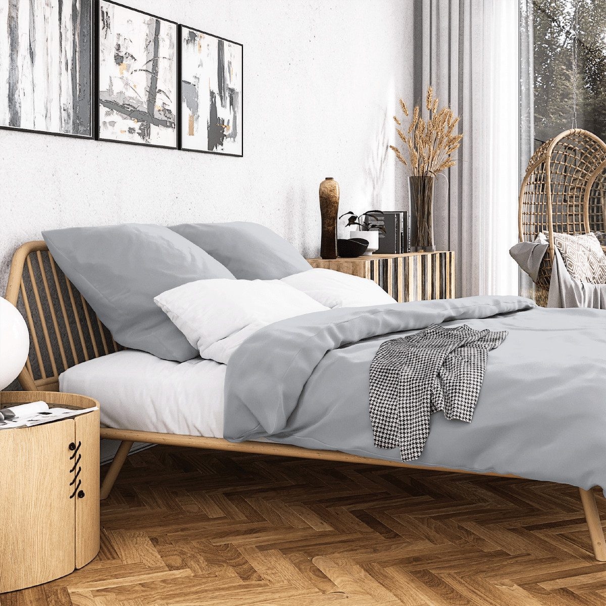 Wolkenfeld Bettwäsche »Wolkenfeld Sommer Bettwäsche Mako-Satin Baumwolle« 2 Stk. tlg. 135x200 cm, 155x220 & Übergrössen I inkl. Kissenbezüge 80x80