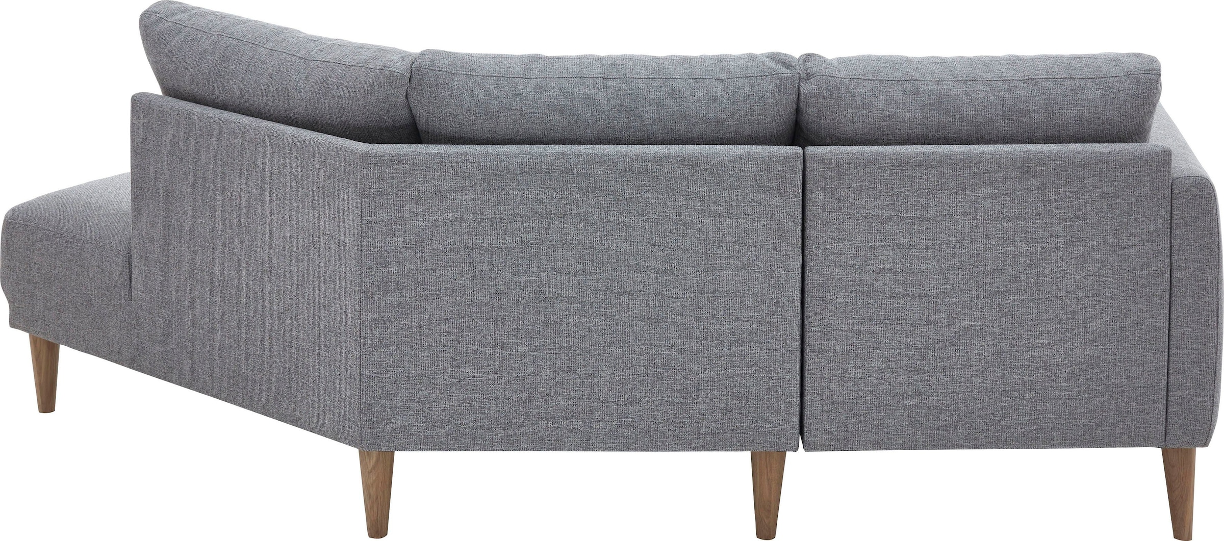 ATLANTIC home collection 2,5-Sitzer »Elvis«, Polsterecke mit offenem Ende im skandinavischen Stil, Massivholzfüsse