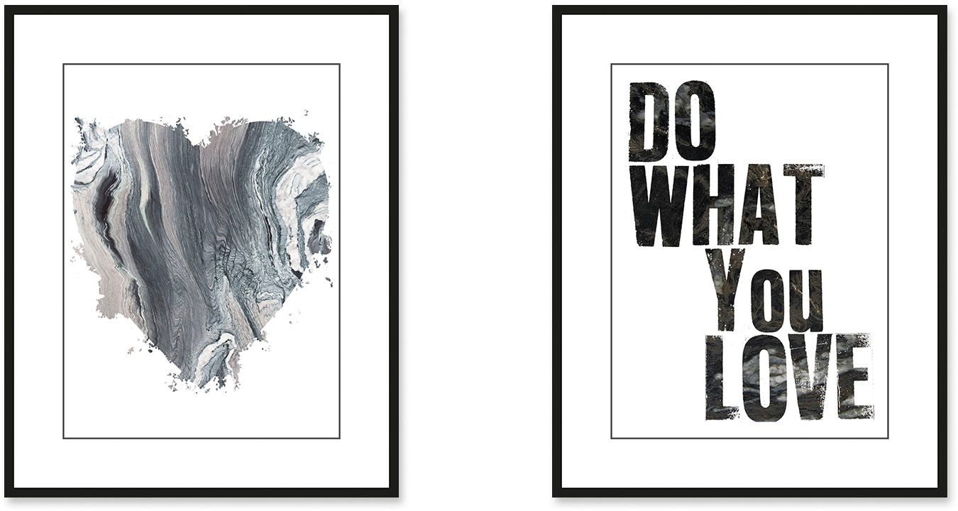 queence Image »Lover« 2 cuis tlg. gerahmt