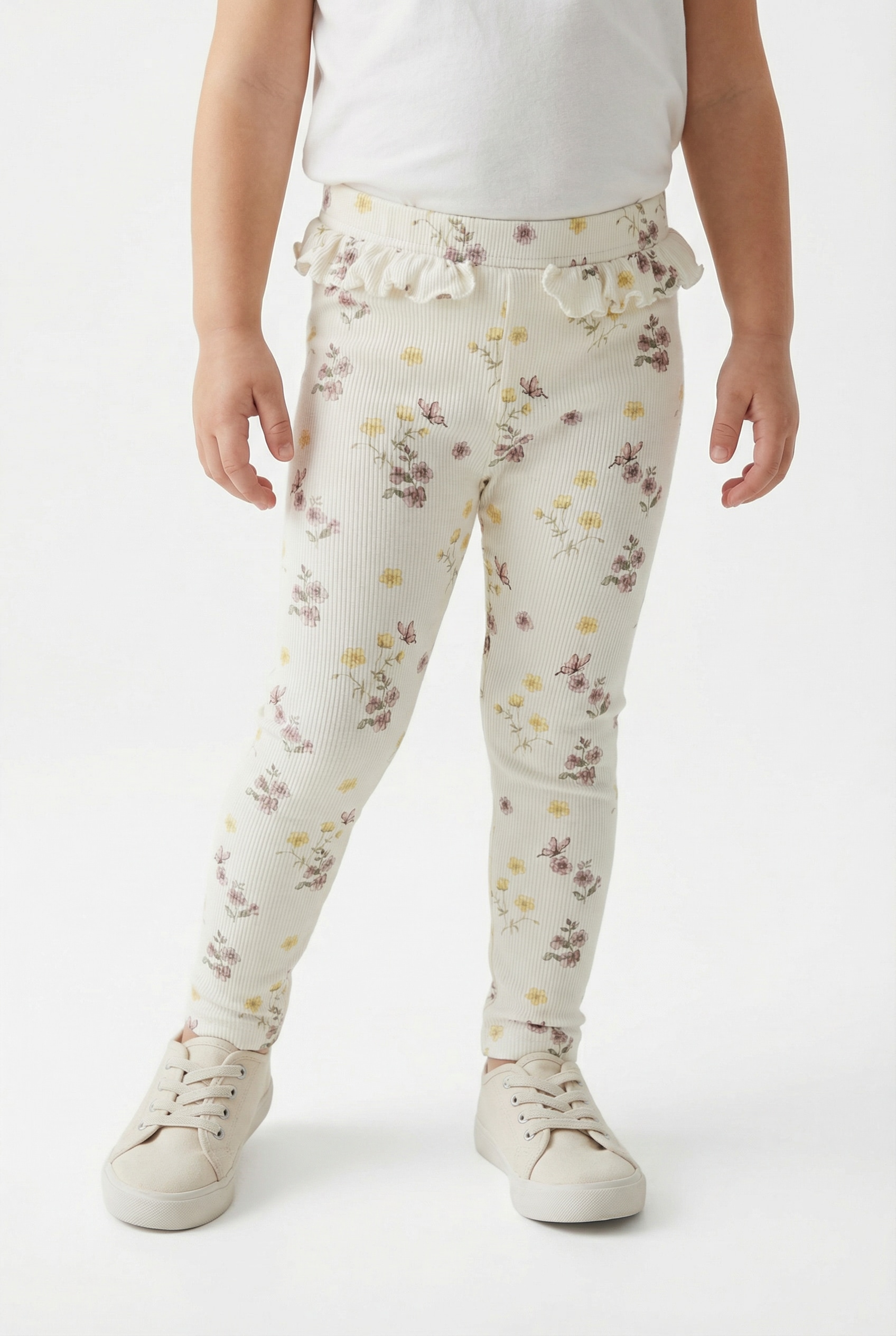 Image of Lil Atelier Leggings "NMFGAVO EFI SLIM LEGGING LIL NOOS" weiche Jersey Rippqualität
