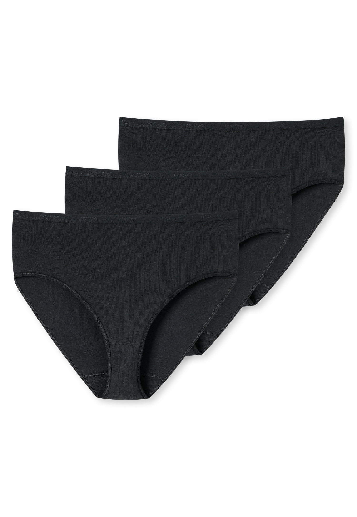 Image of uncover by SCHIESSER Midislip "Uncover Cotton" 3er Pack, weich, elastisch, Basic, Cotton-Mix
