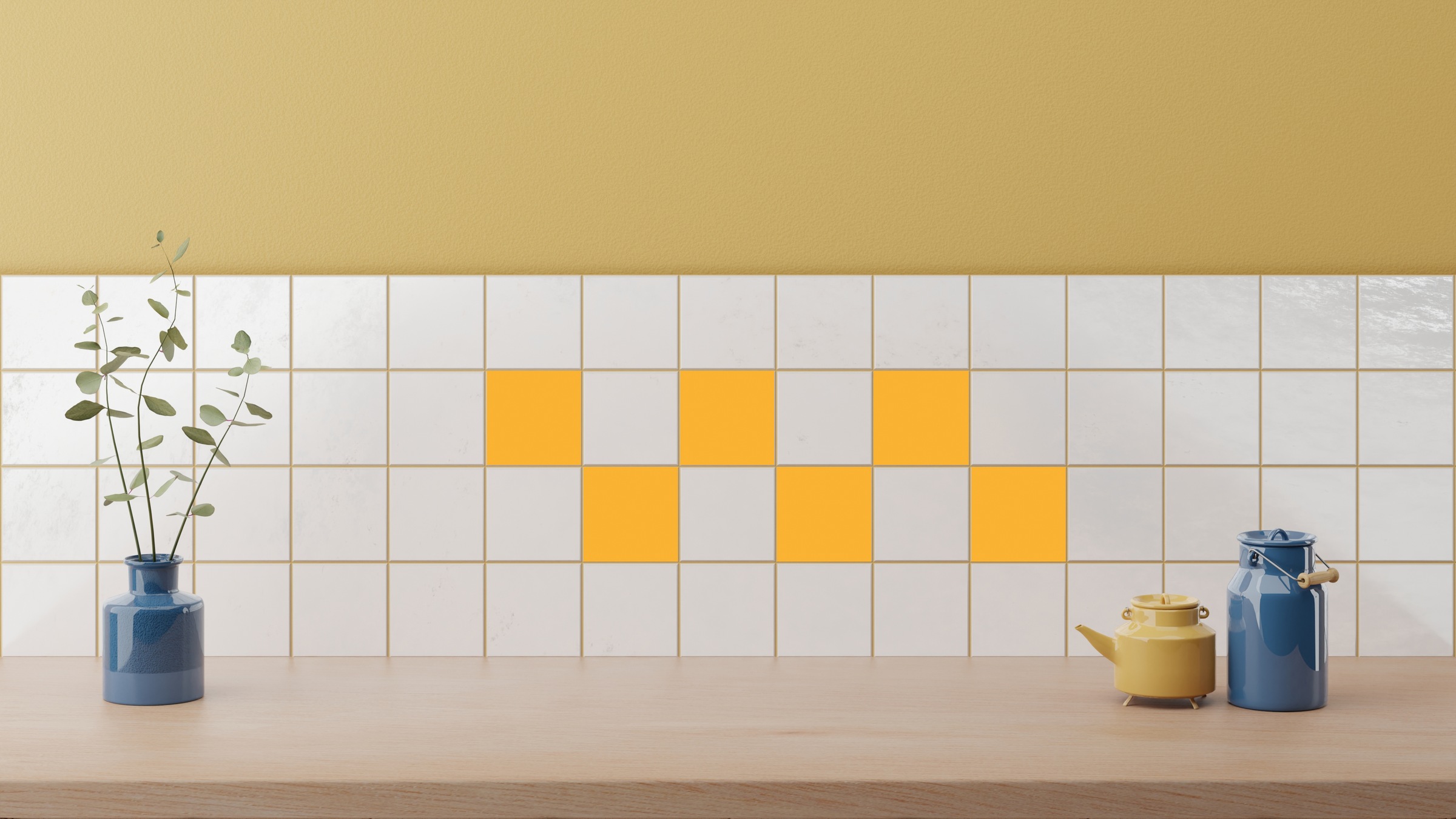 queence Fliesenaufkleber »Unifarben« Stickerfliesen, selbstklebend, Sticker, 12er Set