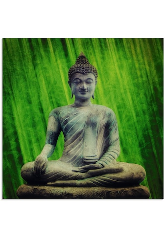 Glasbild »Buddha«, Religion, (1 St.)