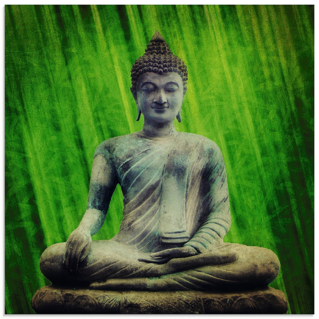 Artland Glasbild »Buddha«, Religion, (1 St.)