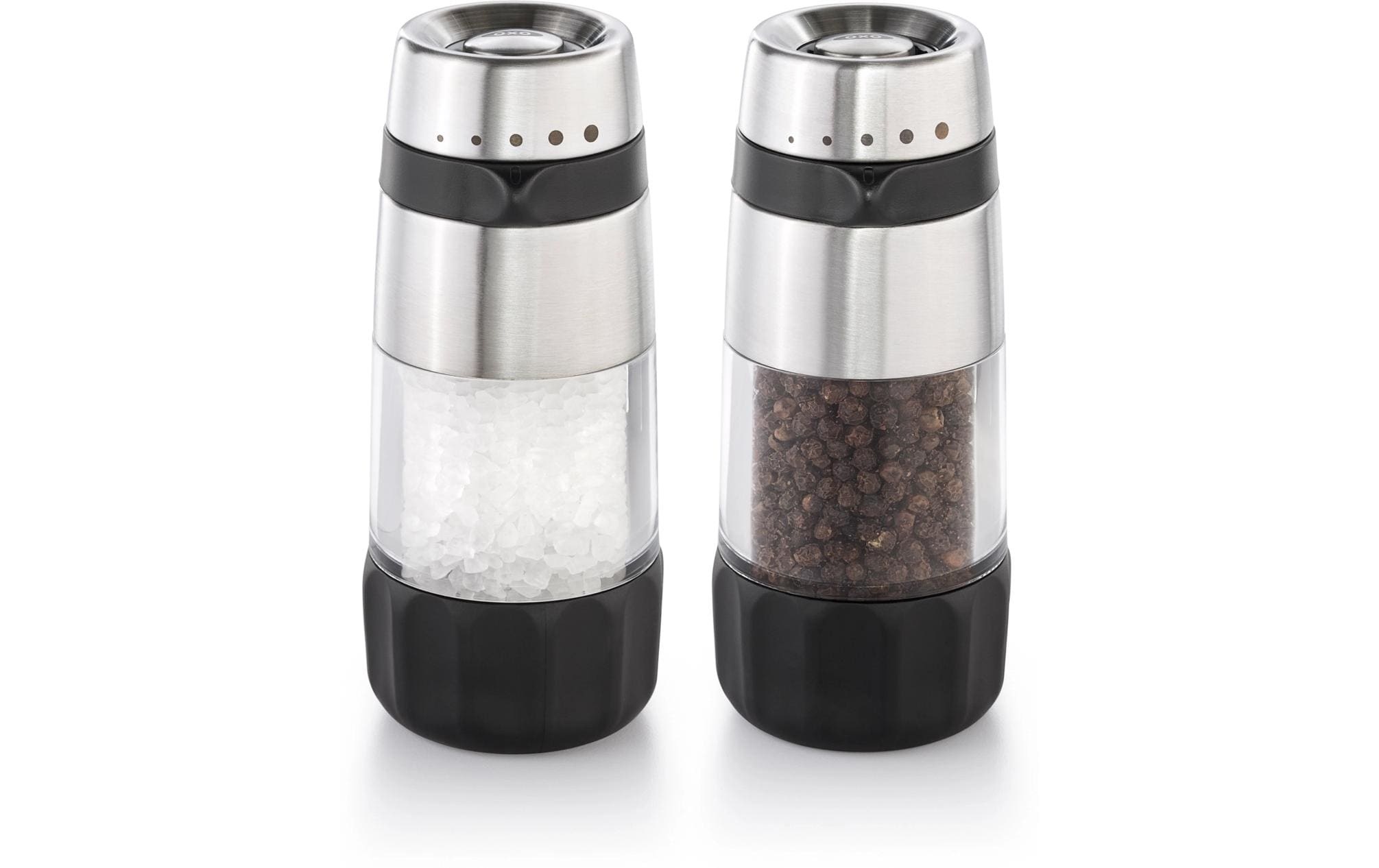 Image of OXO Good Grips Salz-/Pfeffermühle "OXO Accent Mess- Salz und Pfeffermühlen Set" kombiniert stilvolles Design mit müheloser Funktionalität